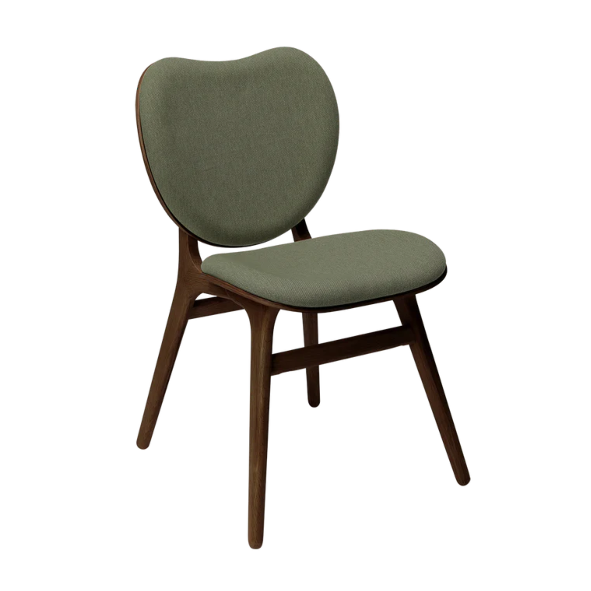 CONVERSATION chair green with dark oak base