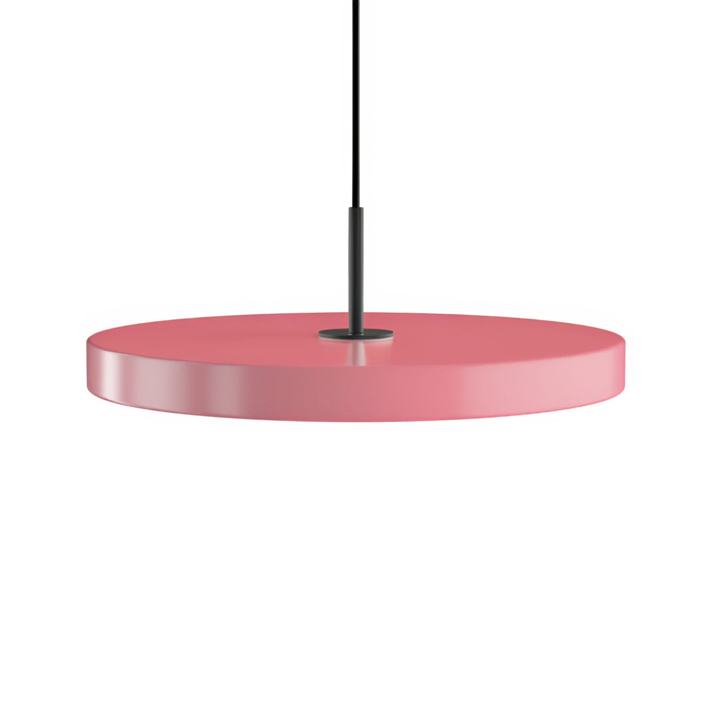 ASTERIA PLUS pendant lamp in light pink with black insert