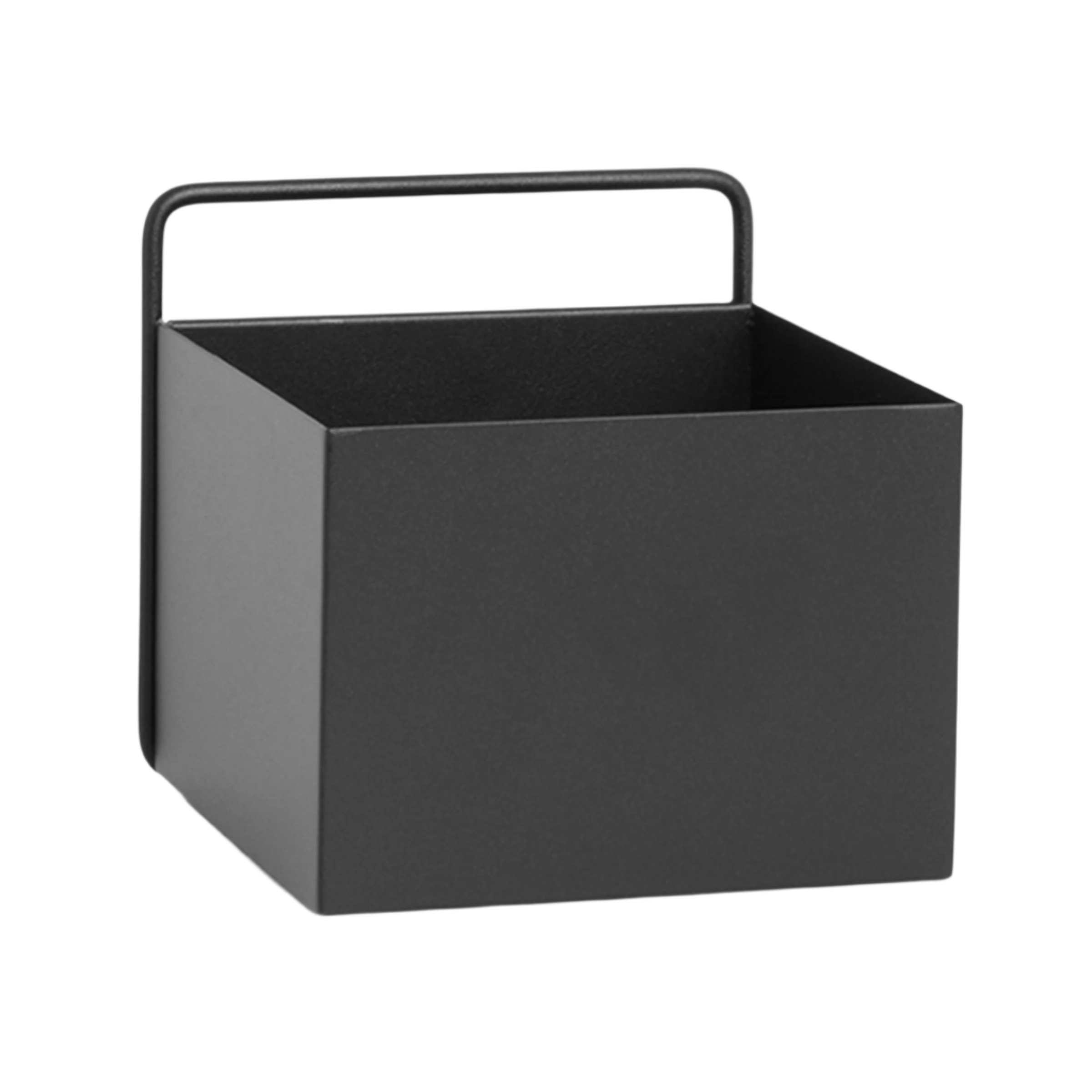 Hängender Blumentopf WALL SQUARE BOX schwarz 