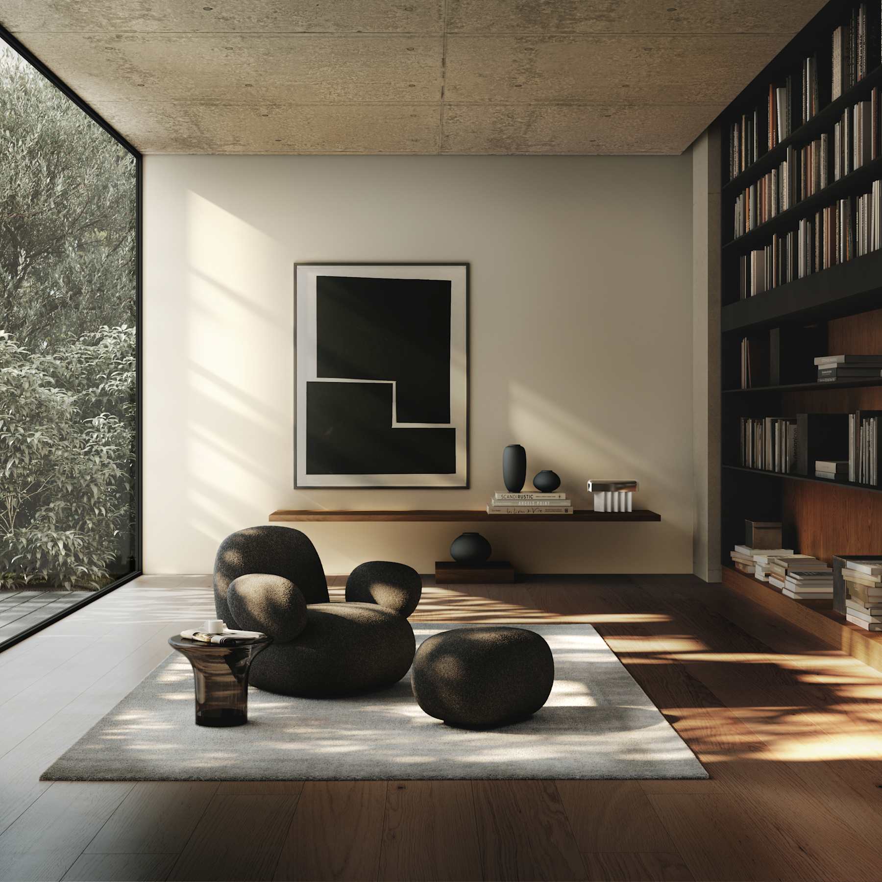 Sunao Fat Black vase [Klaudia]