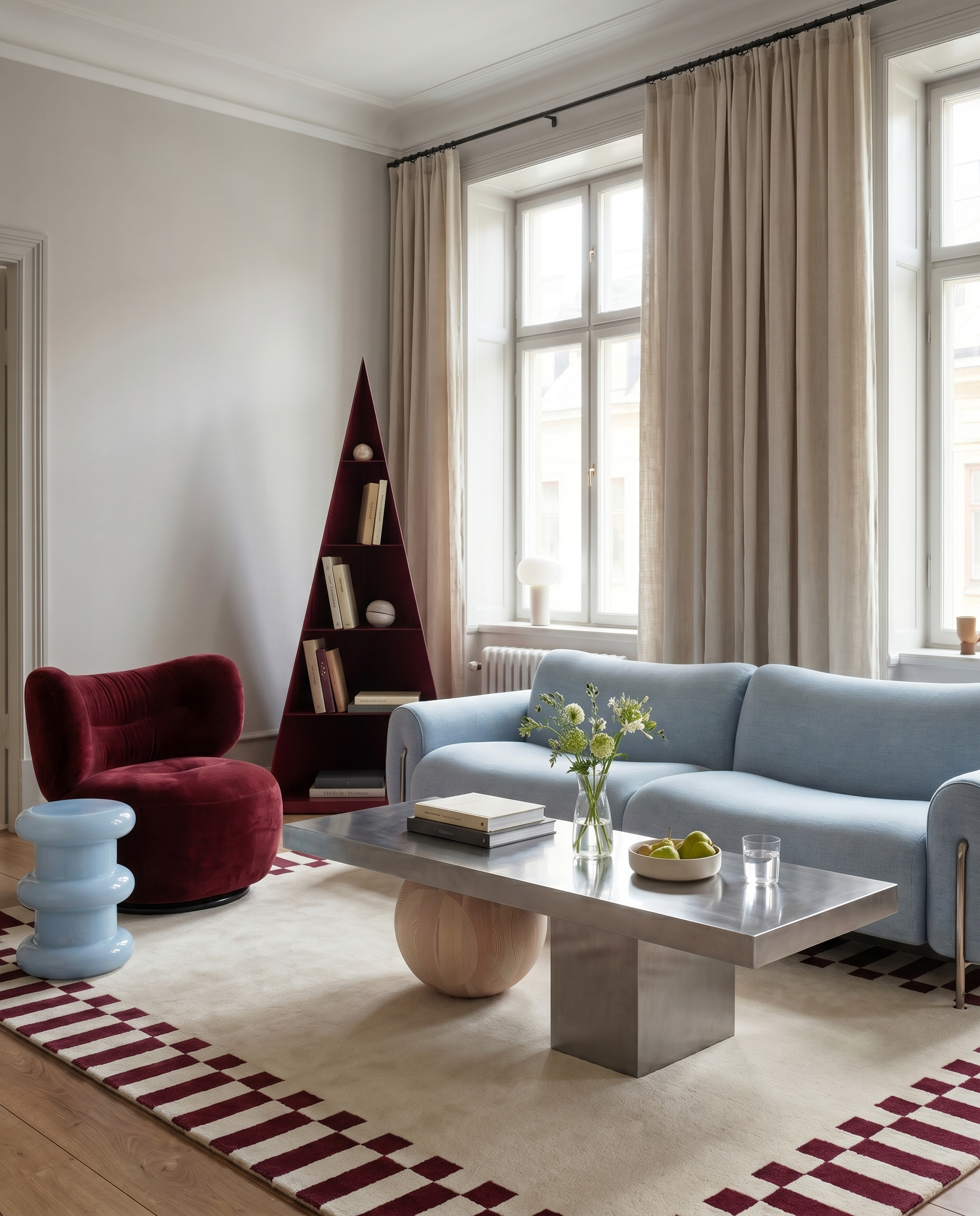 MOORT Coffee Table in Steel and Wood