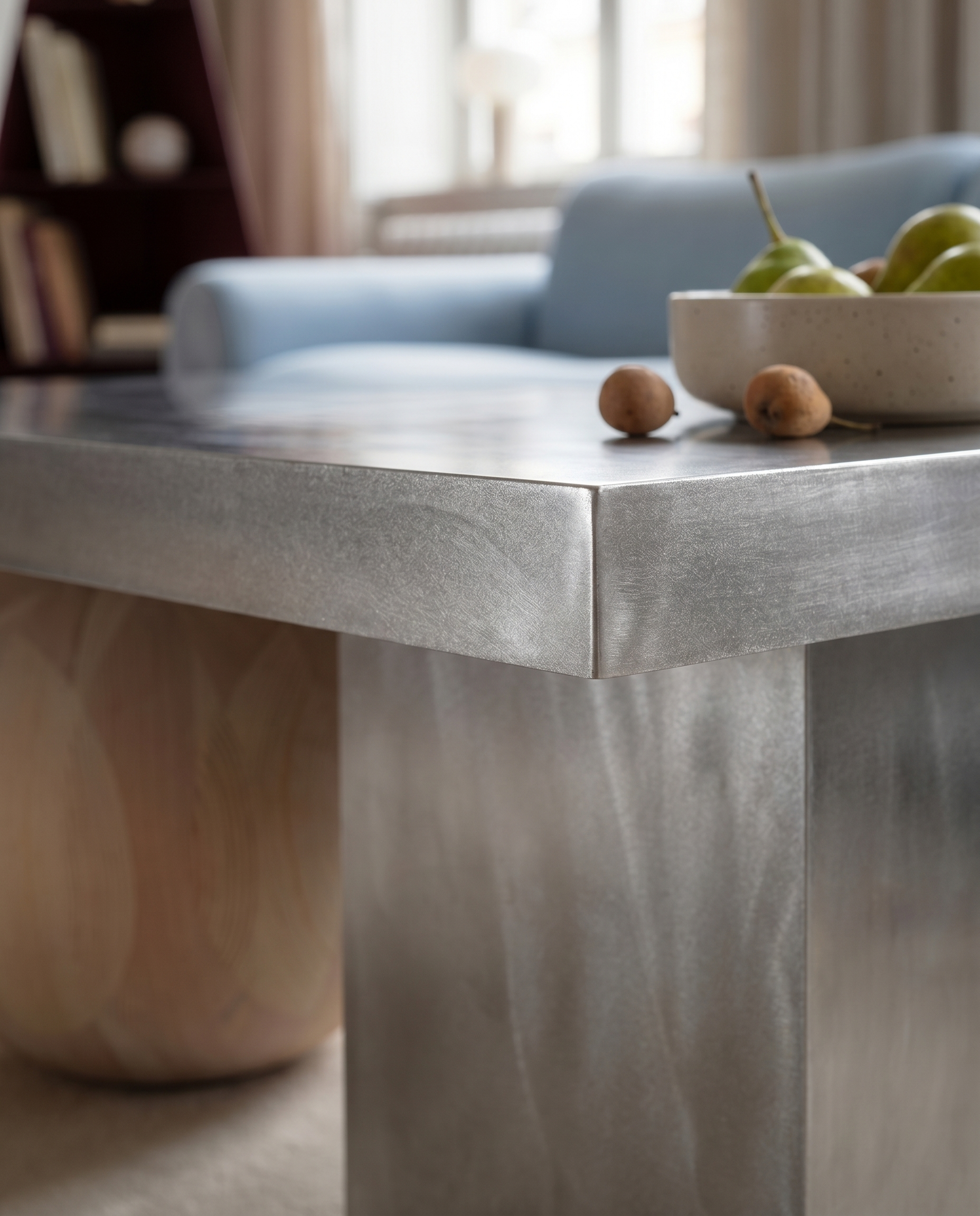 MOORT Coffee Table in Steel and Wood