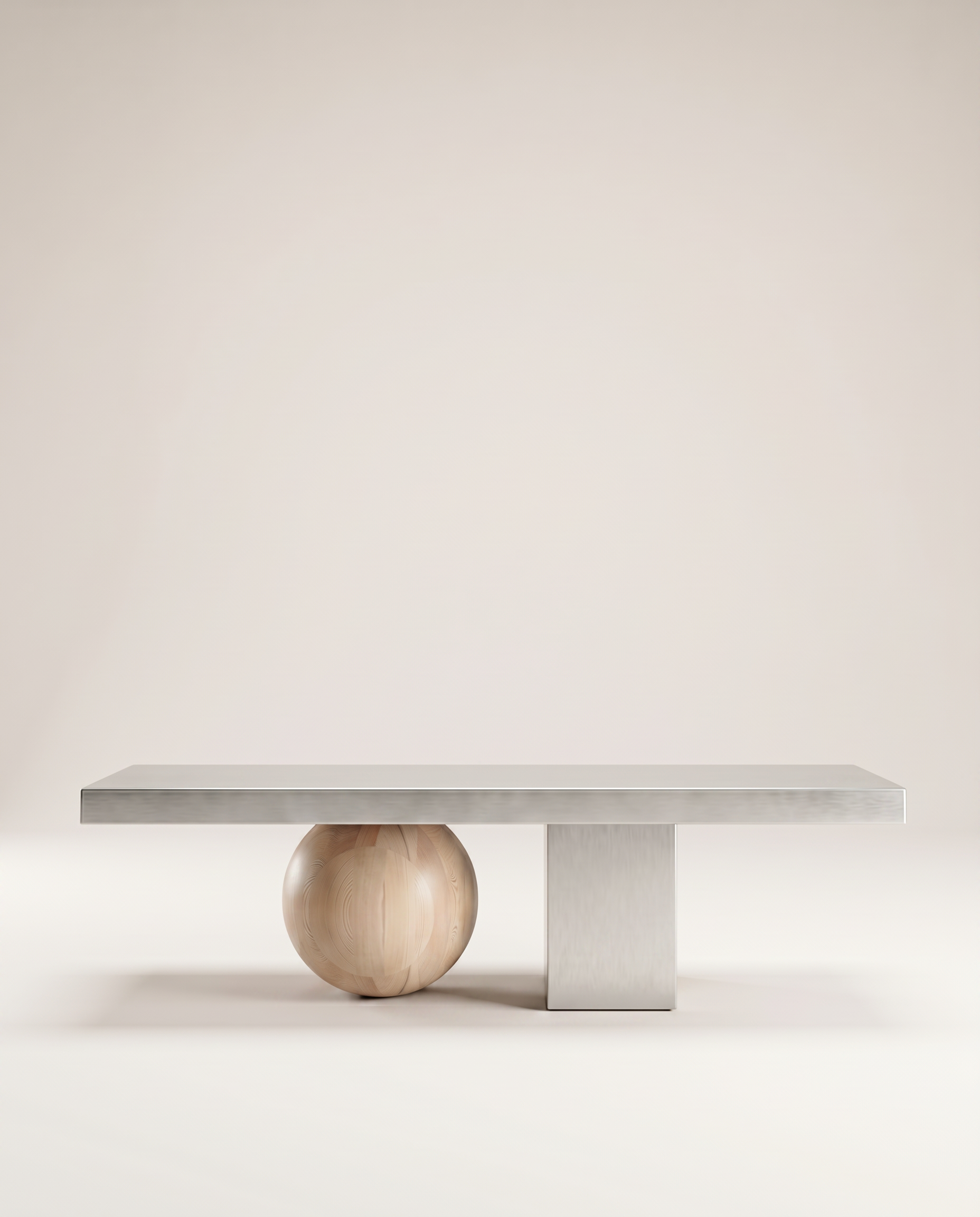 MOORT Coffee Table in Steel and Wood