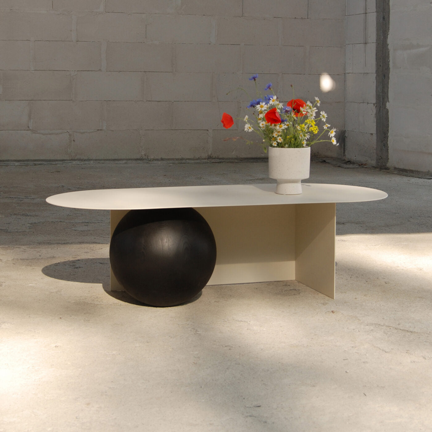 FUKU LONG Coffee Table in Steel and Wood