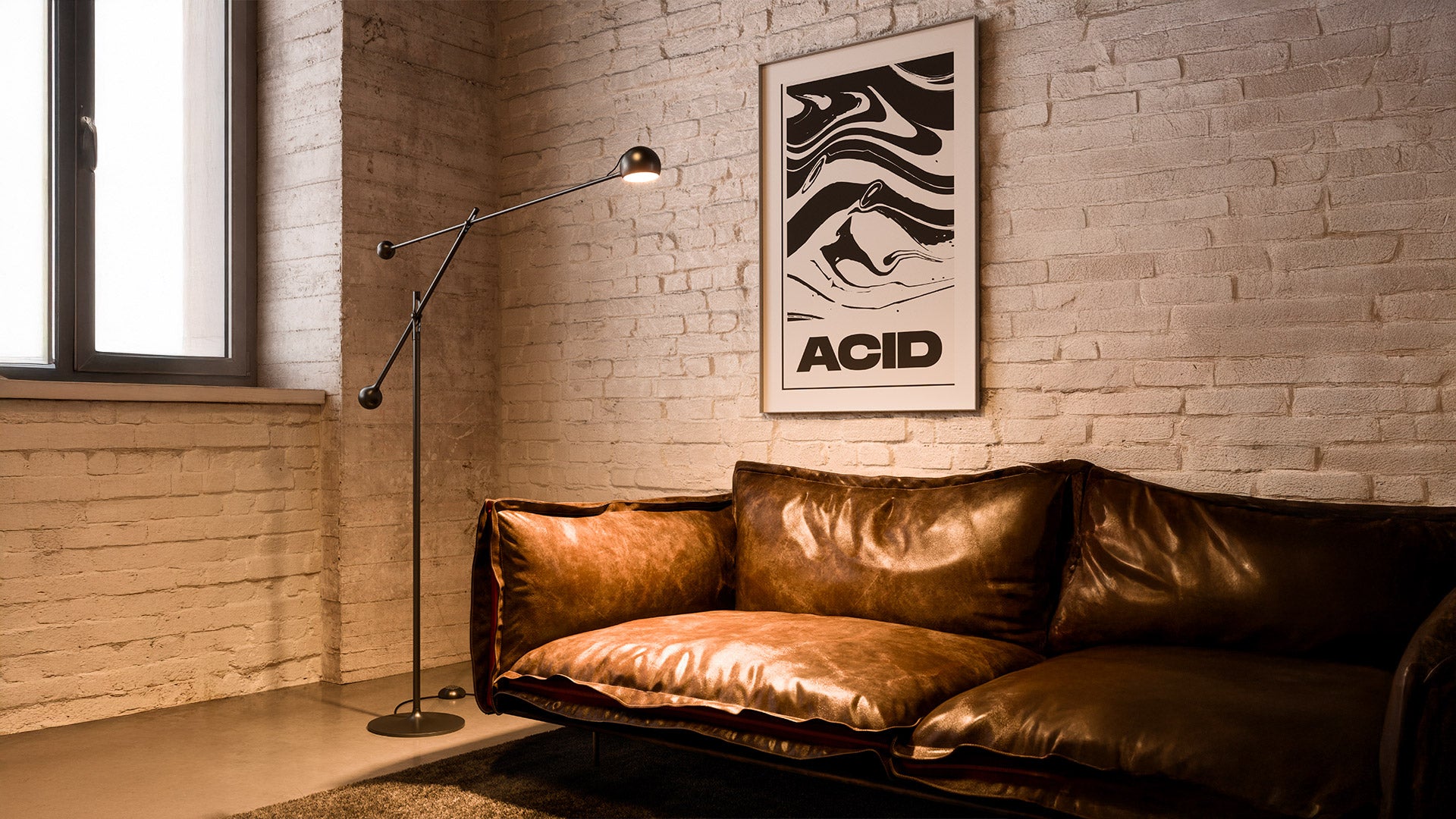 Adjustable Floor Lamp IXA Anthracite