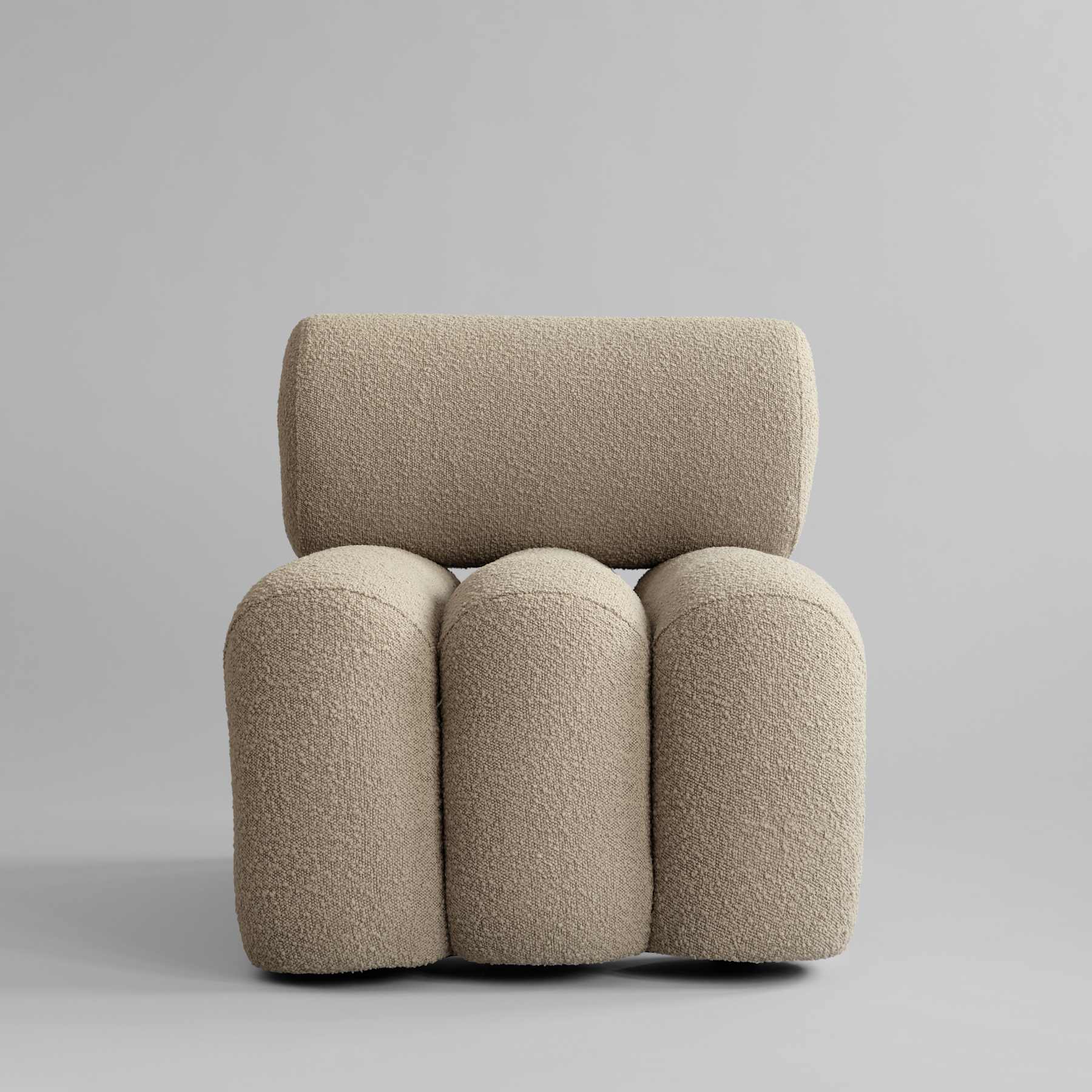 FOKU Sessel Sand Bouclé