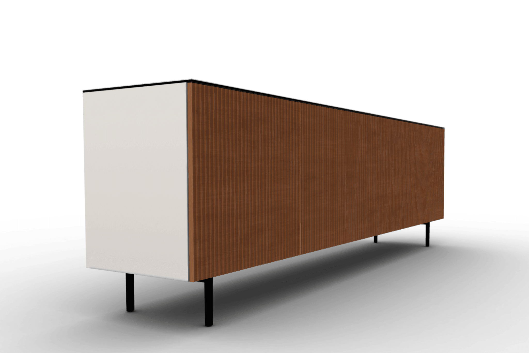 Komoda 4-drzwiowa UNIVERSAL ryflowane fronty Calligaris    Eye on Design