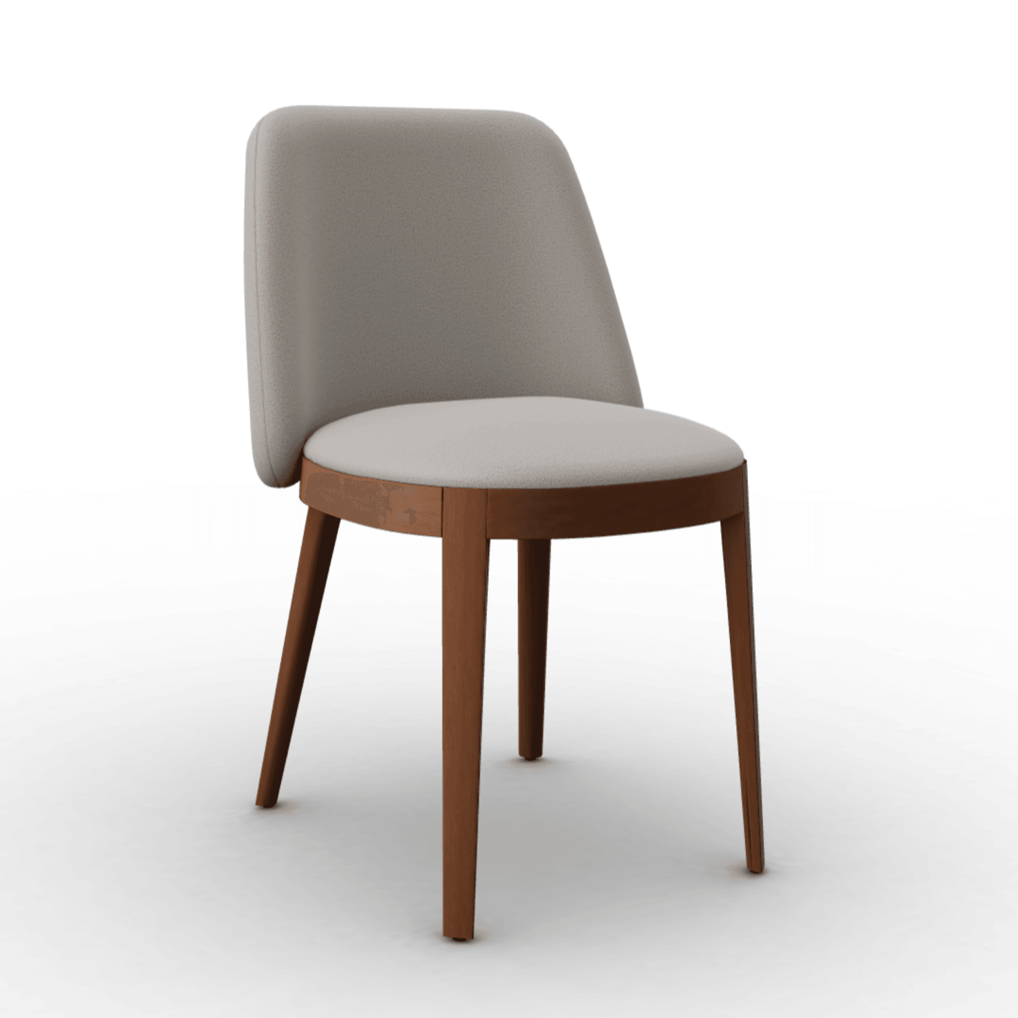 Krzesło ADÈL boucle taupe Calligaris orzech włoski   Eye on Design