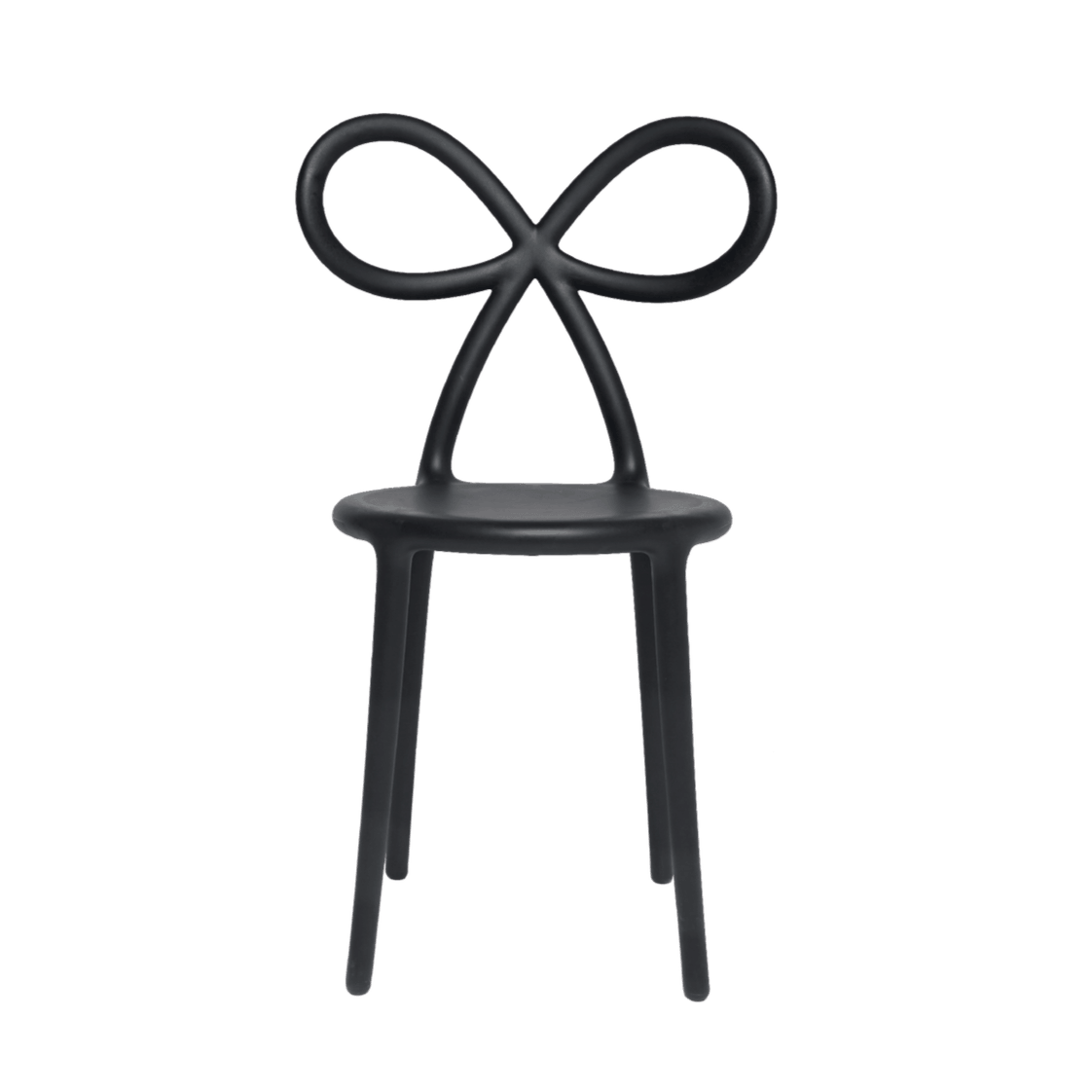 Krzesło RIBBON czarny do jadalni – Qeeboo