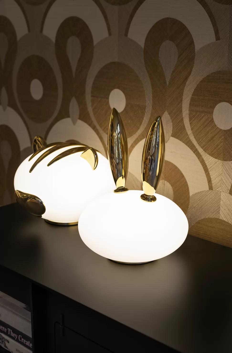 Lampa dekoracyjna PET LIGHT PURR - RABBIT złoty Moooi    Eye on Design