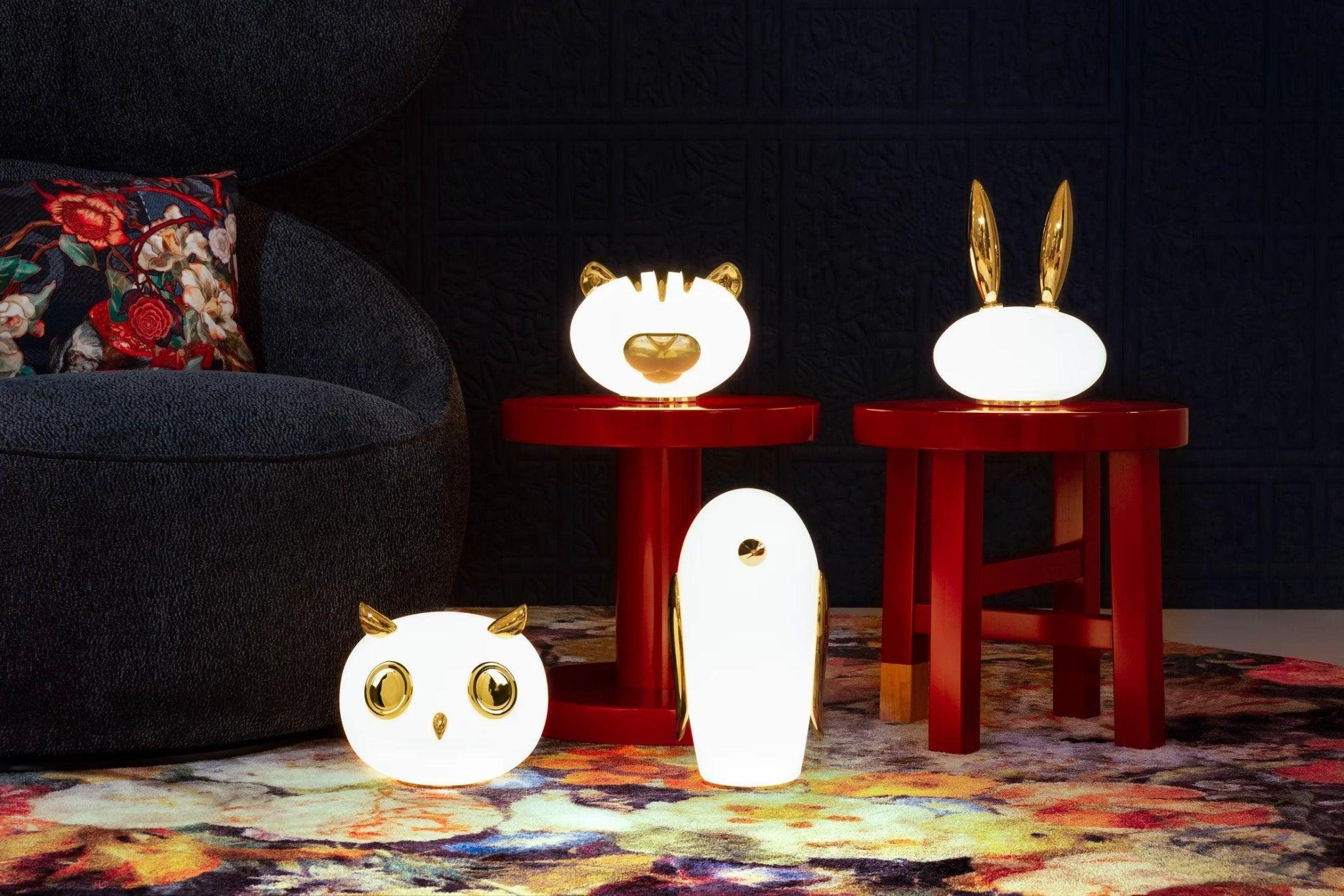 Lampa dekoracyjna PET LIGHT PURR - RABBIT złoty Moooi    Eye on Design