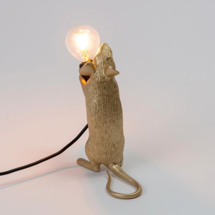 Lampa MOUSE STEP złoty Seletti    Eye on Design