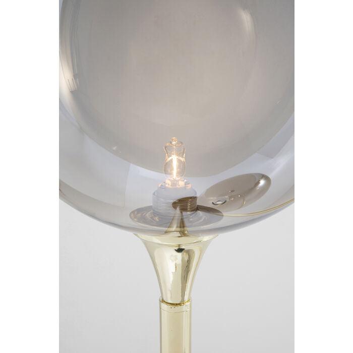 Lampa podłogowa AL CAPONE złoty z przydymionym szkłem - Eye on Design