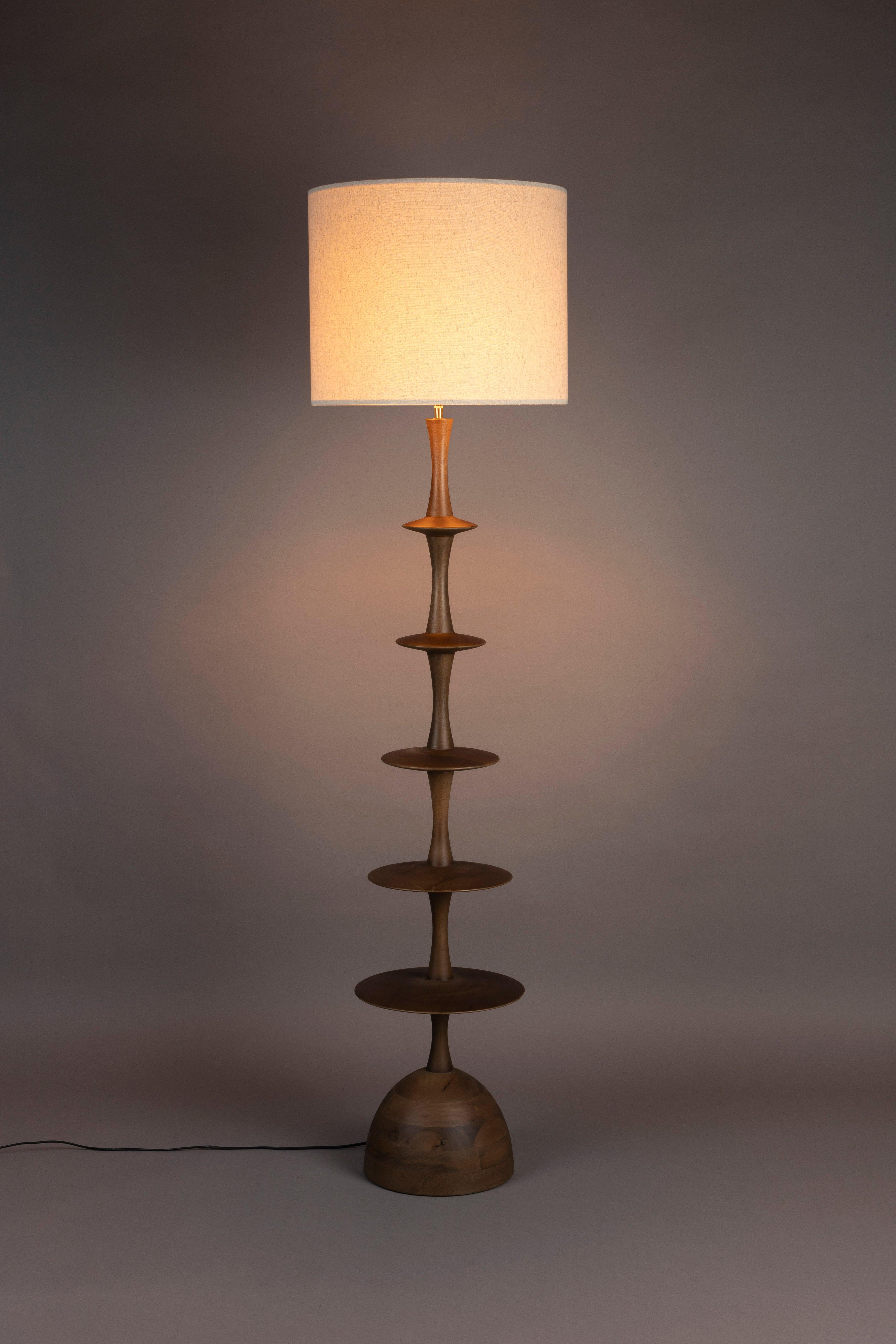 Cath Floor Lamp Walnut Dutchbone    Eye on Design