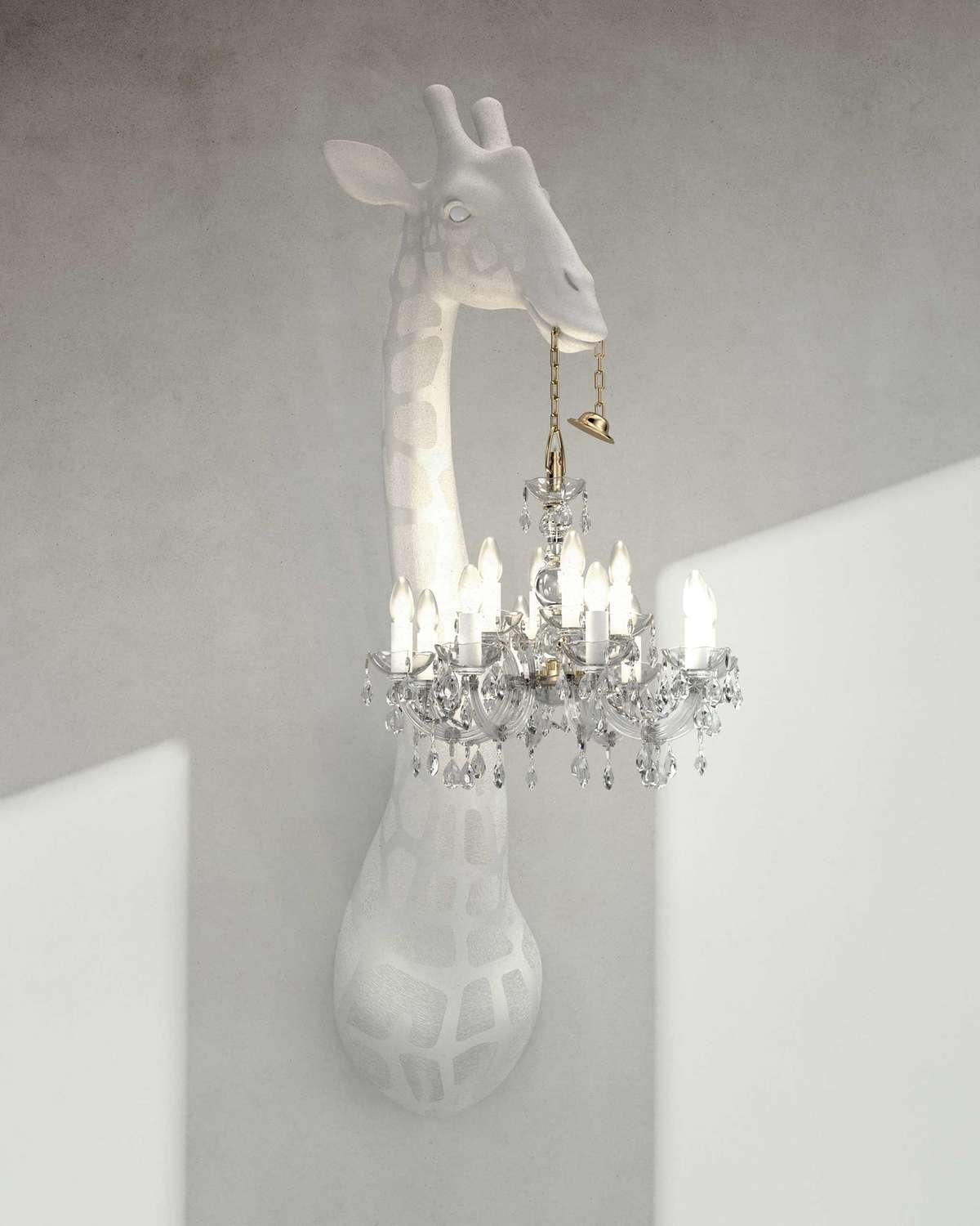 Lampa ścienna GIRAFFE IN LOVE czarna Qeeboo    Eye on Design