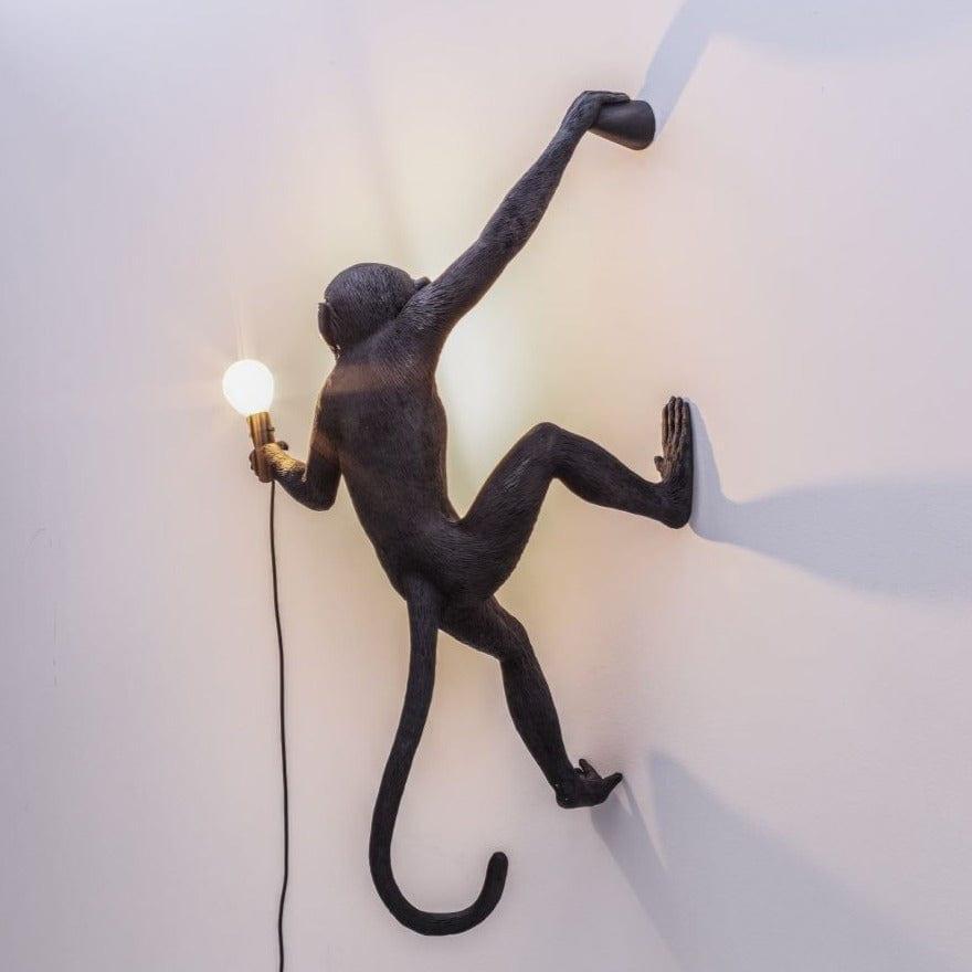 Lampa ścienna MONKEY HANGING - RIGHT czarny Seletti    Eye on Design