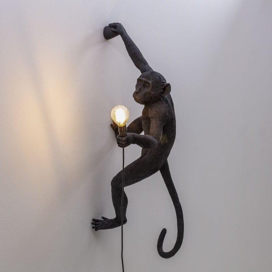 Lampa ścienna MONKEY HANGING - RIGHT czarny Seletti    Eye on Design