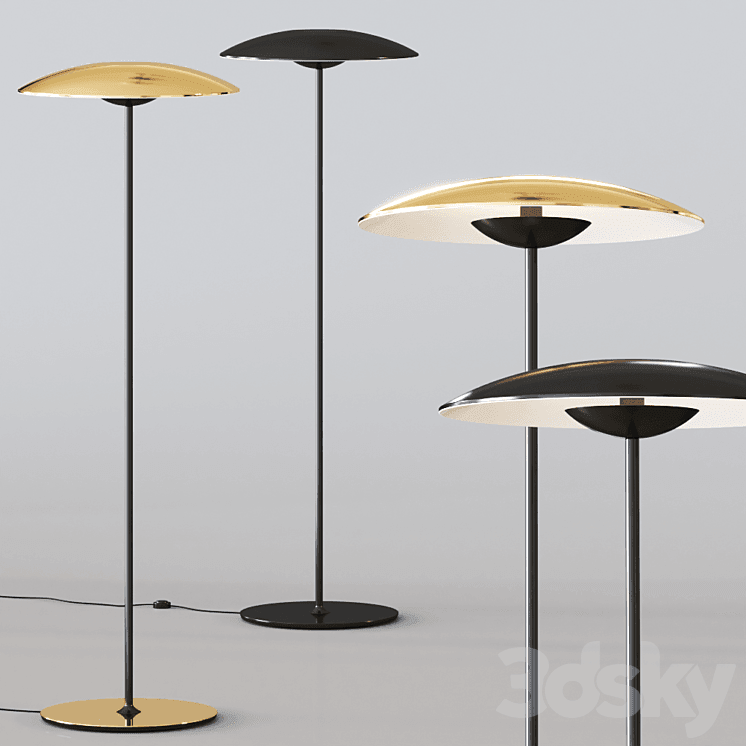 Lampa stojąca GINGER ciemnobrązowy Marset    Eye on Design