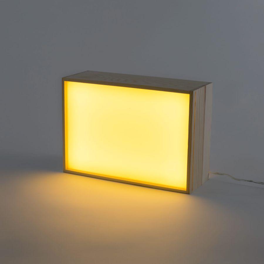 Lampa stołowa LIGHTHINK BOX LIGHT MY FIRE, I HAVE A DREAM, HAPPYNEST Seletti    Eye on Design