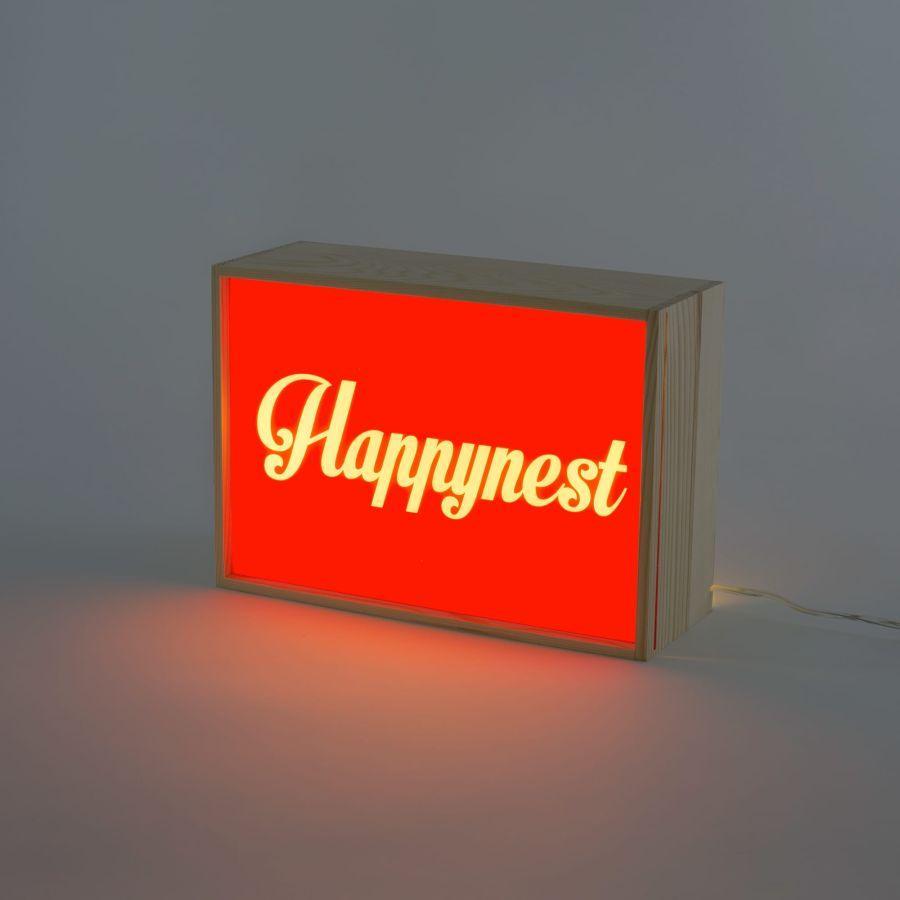 Lampa stołowa LIGHTHINK BOX LIGHT MY FIRE, I HAVE A DREAM, HAPPYNEST Seletti    Eye on Design