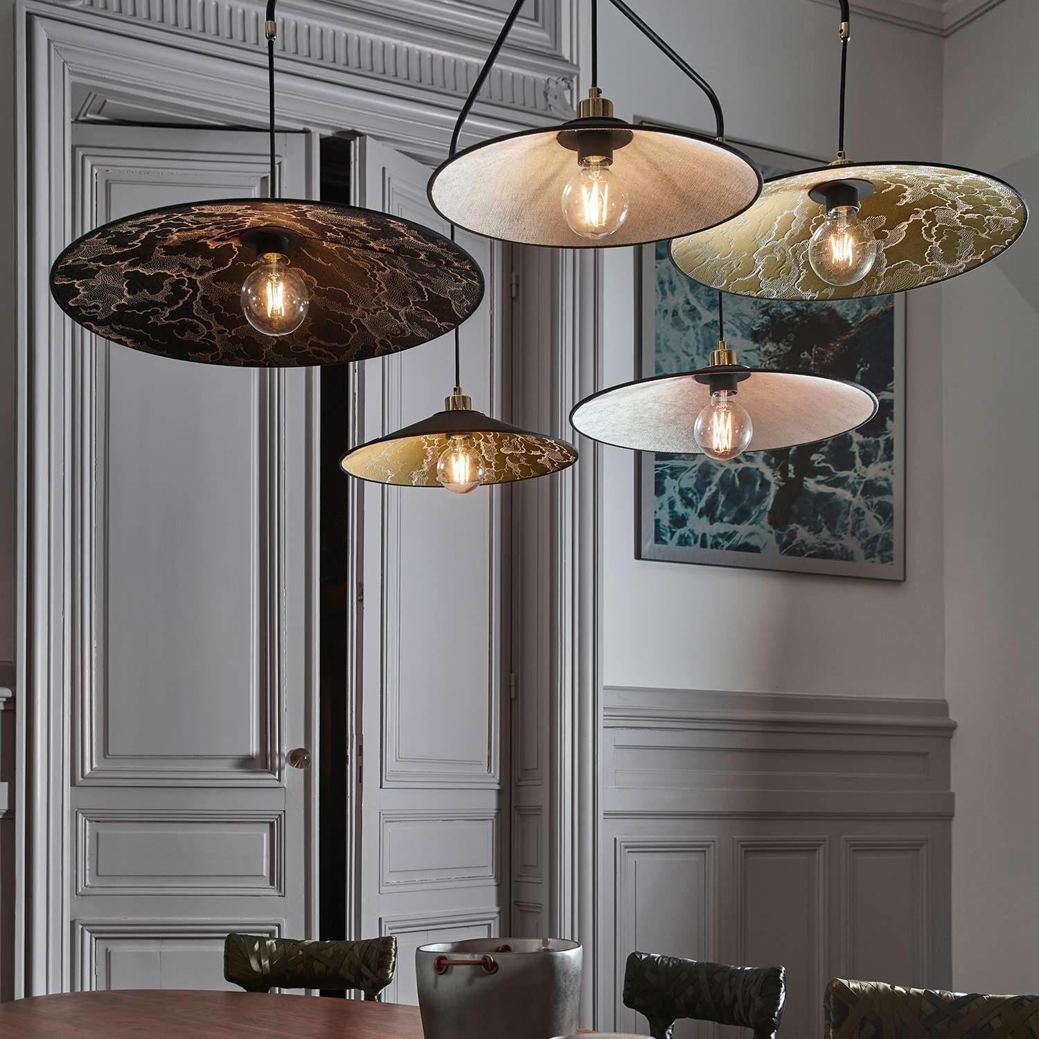 Lampa sufitowa GATSBY 5L mosiężny z czarnym Market Set    Eye on Design