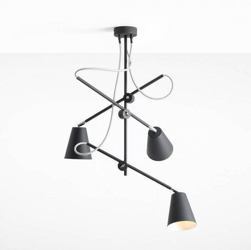 Lampa wisząca ARTE TRIO VERTICAL czarny Artera    Eye on Design