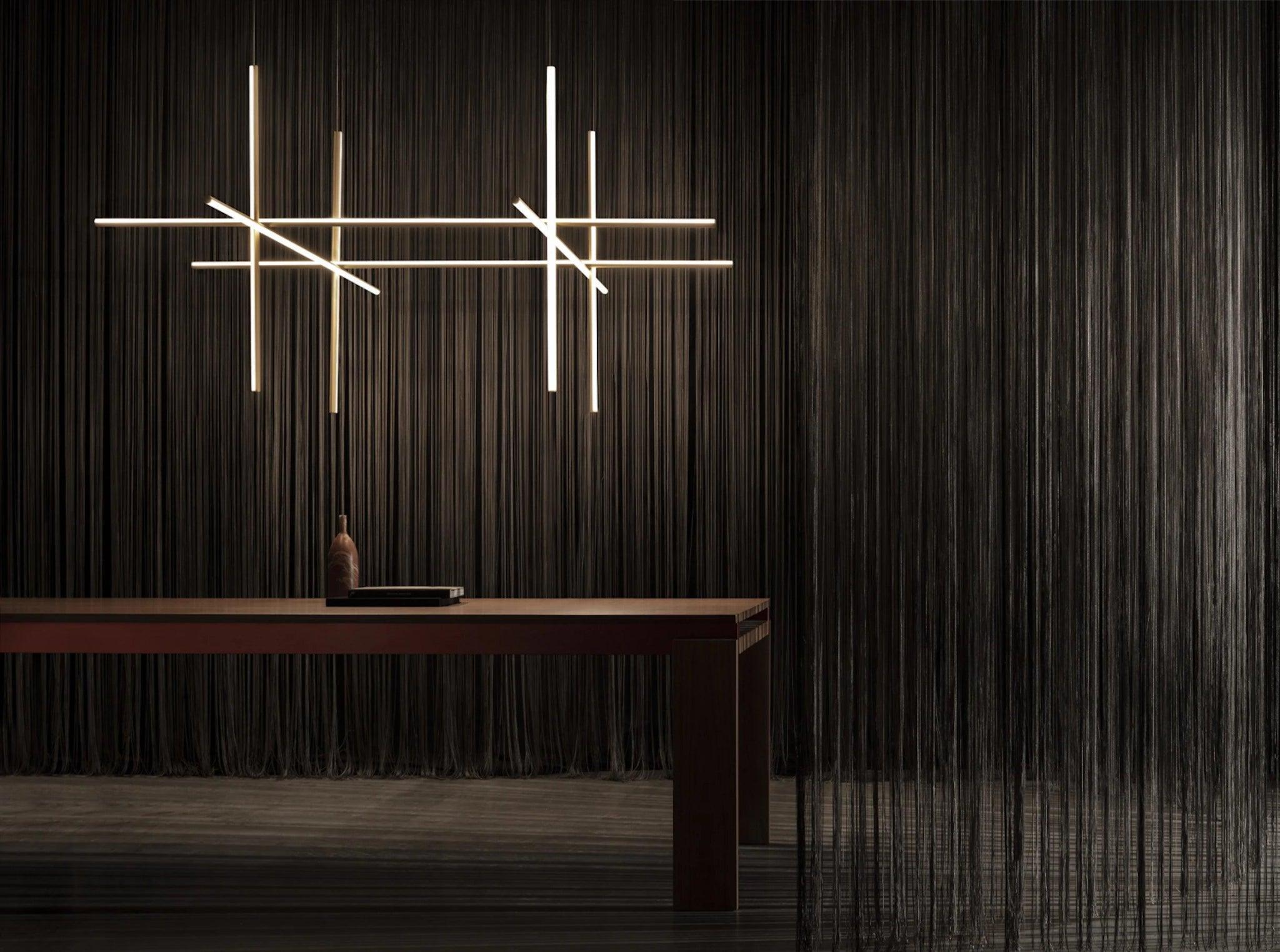 Lampa wisząca COORDINATES 4 srebrny Flos    Eye on Design