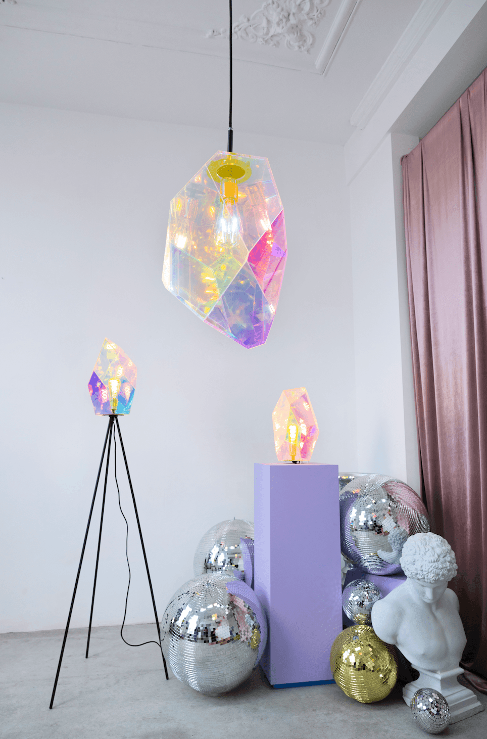 Lampa wisząca DIAMOND DEAR akryl Bold Monkey    Eye on Design