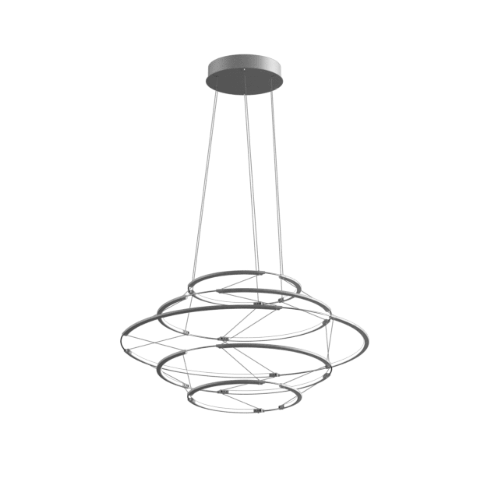 Lampa wisząca DROP 5 srebrny - Eye on Design