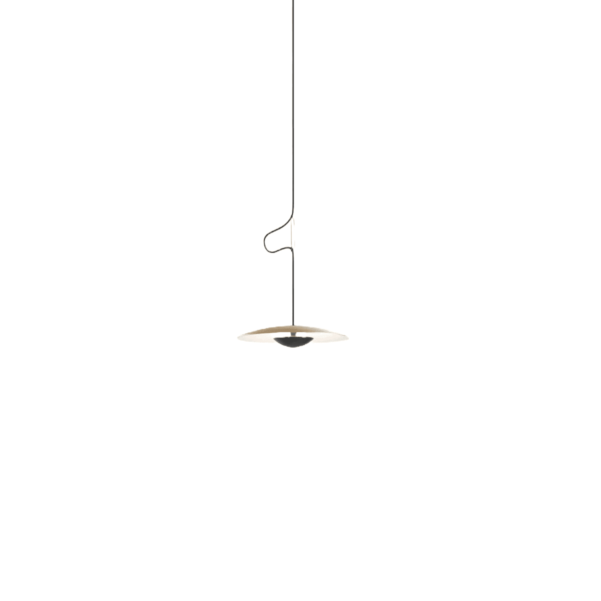 Lampa wisząca GINGER jasnobrązowy z białym wykończeniem Marset 32 cm ze ściemniaczem Triac   Eye on Design