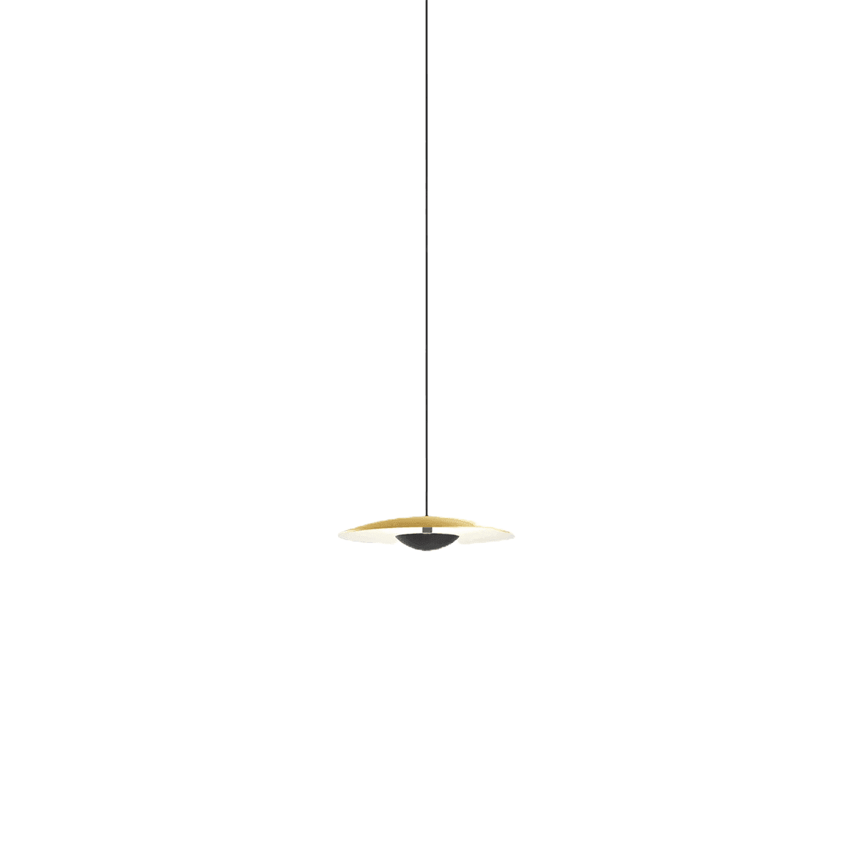 Lampa wisząca GINGER mosiężny z białym wykończeniem Marset    Eye on Design