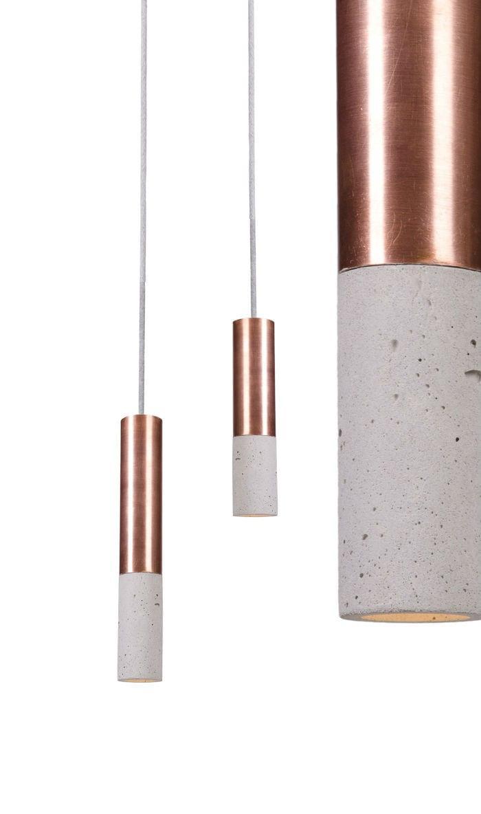 Lampa wisząca KALLA COPPER betonowa Loftlight    Eye on Design