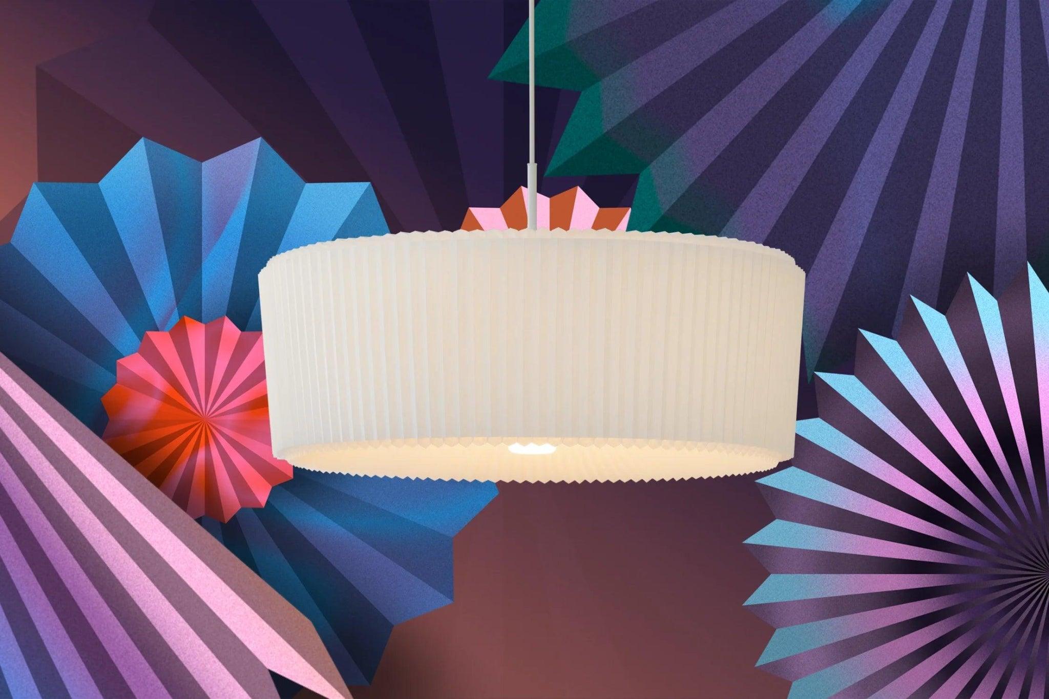 Lampa wisząca PLIE PLISSE plisowana tkanina Moooi    Eye on Design