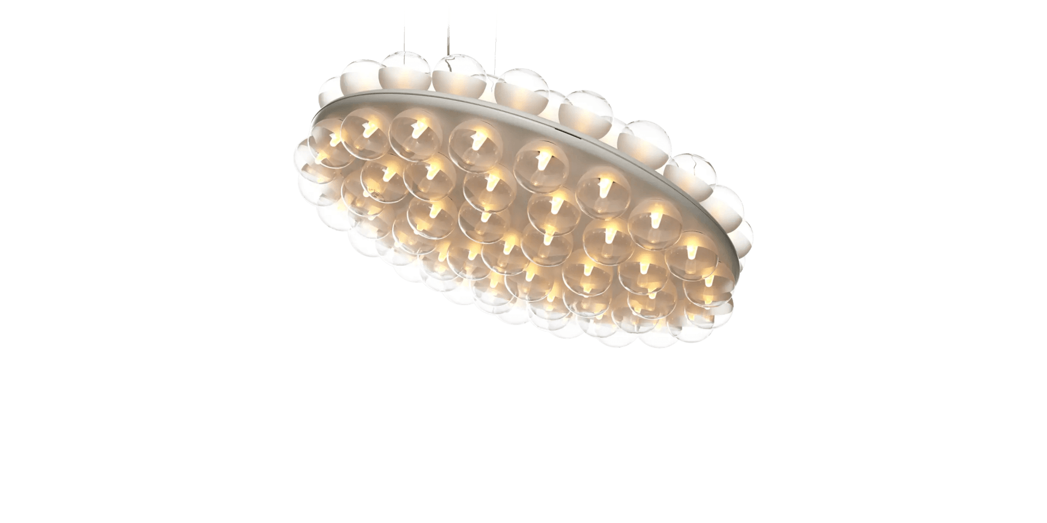 Lampa wisząca PROP LIGHT ROUND DOUBLE szkło Moooi    Eye on Design