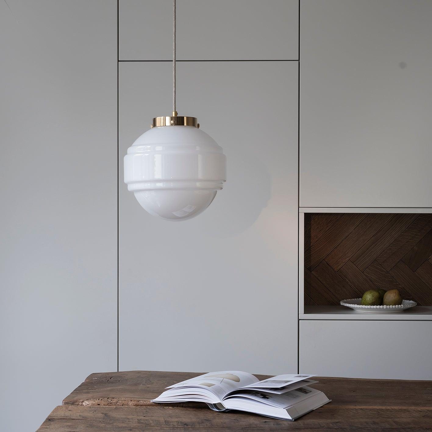 Lampa wisząca SATURN nikiel Embassy Interiors    Eye on Design