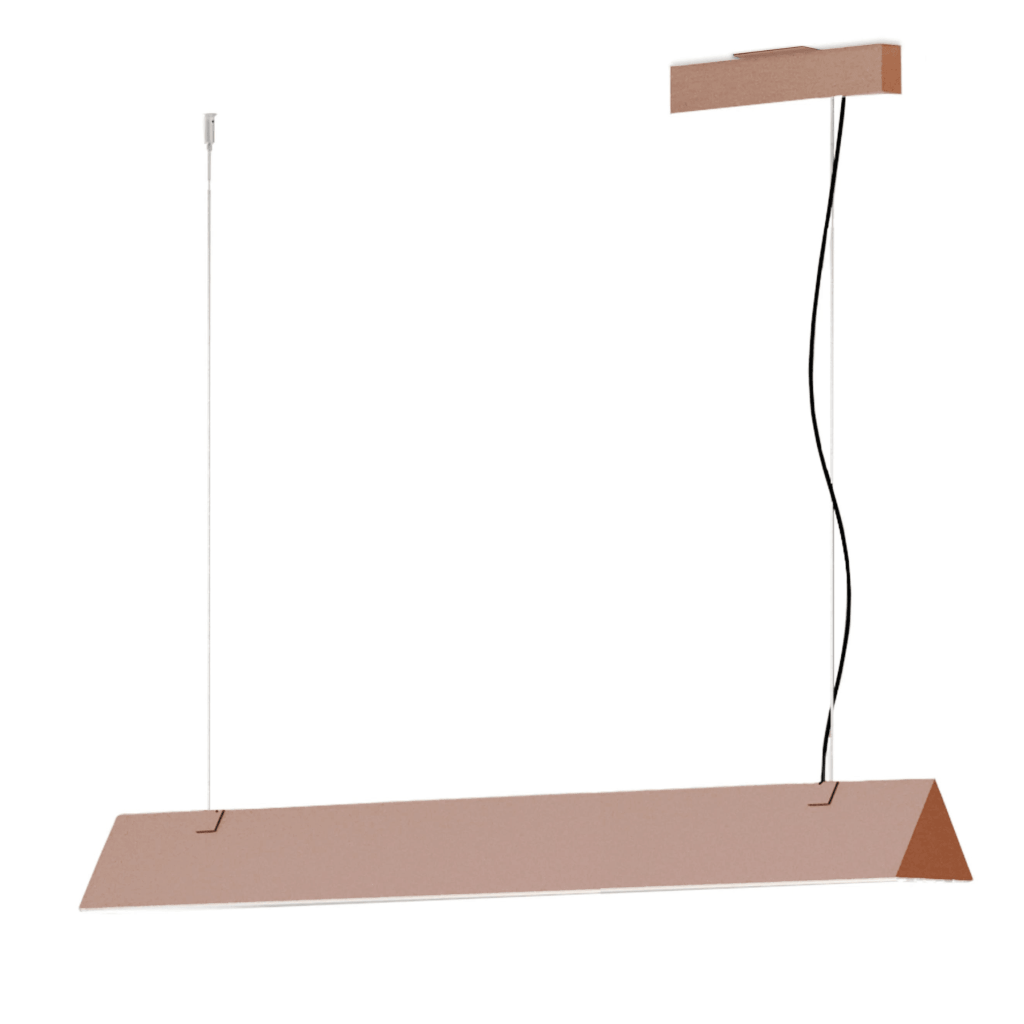 Lampa wisząca STICK satynowa miedź Contardi 150 cm 2 m bez opcji ściemniania Eye on Design