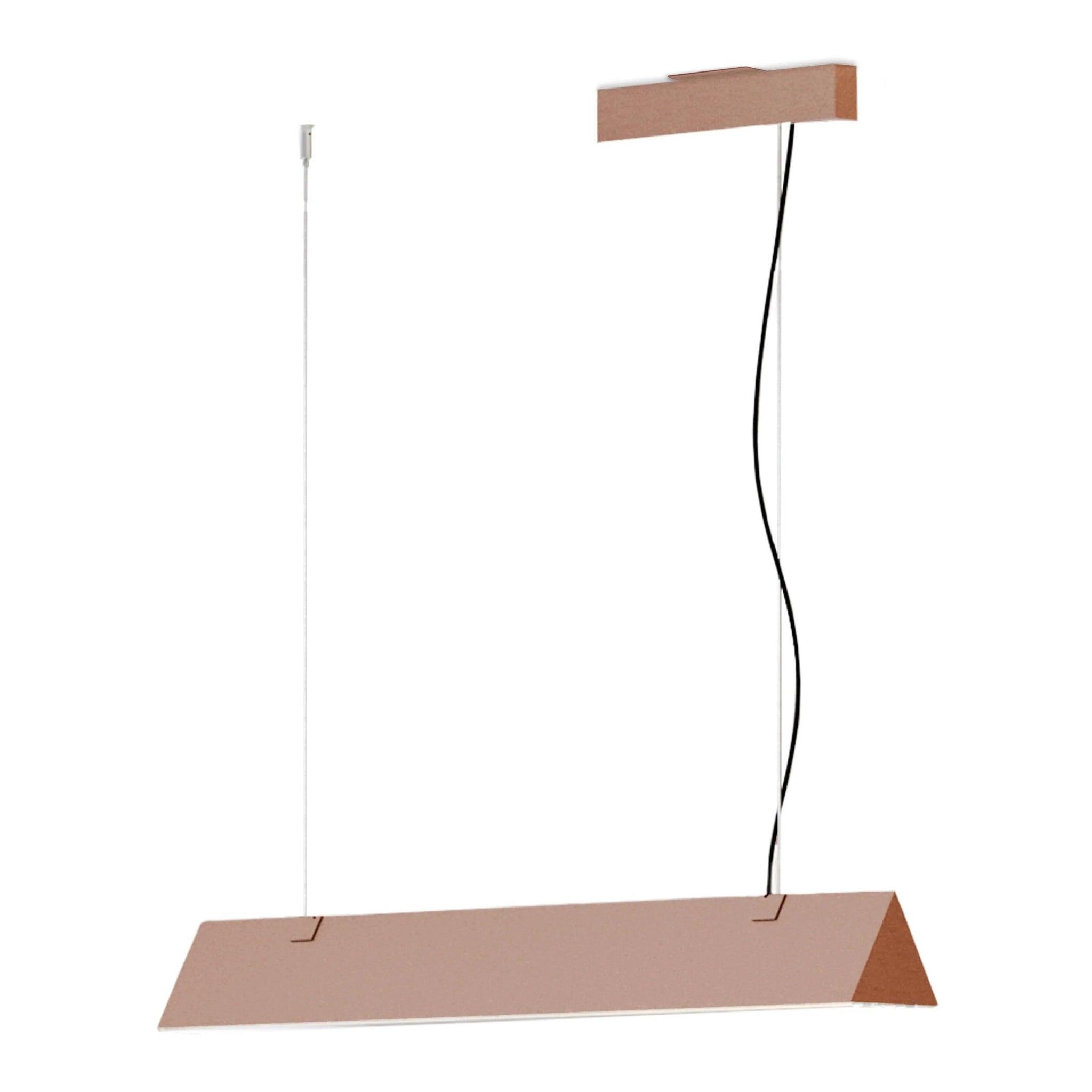 Lampa wisząca STICK satynowa miedź Contardi 90 cm 2 m bez opcji ściemniania Eye on Design