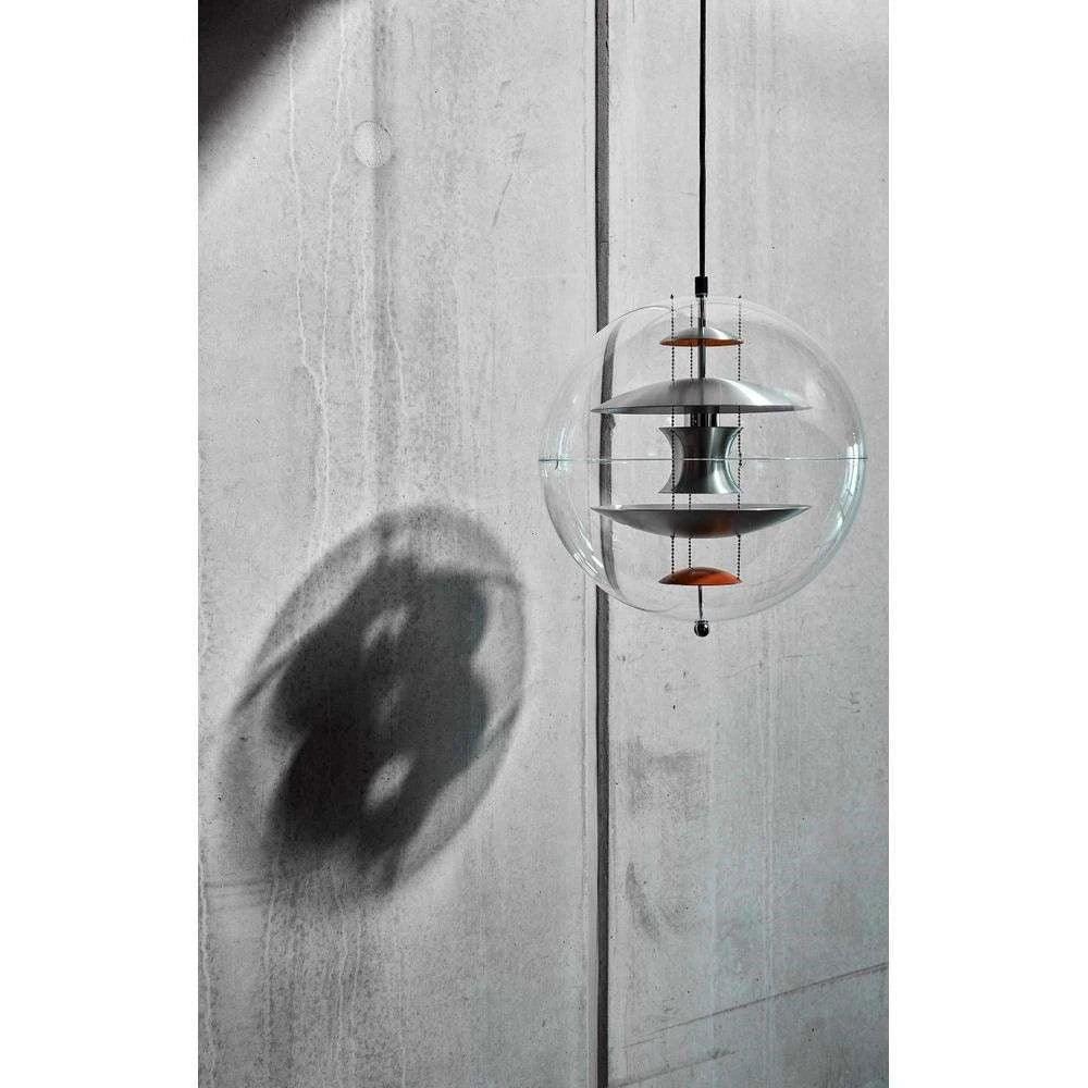 Lampa wisząca VP GLOBE szczotkowane aluminium Verpan    Eye on Design