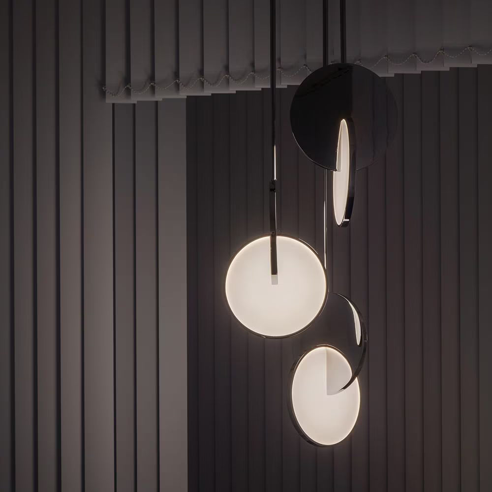 ECLIPSE 3-Point Chrome Pendant Light