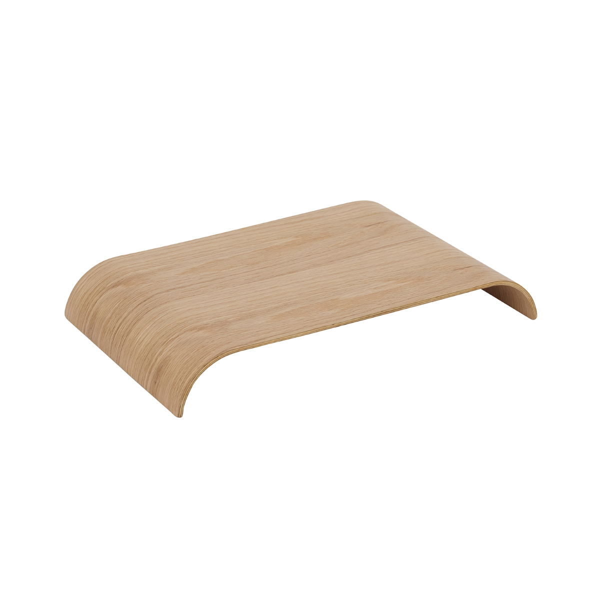 CURVA tray light oak wood
