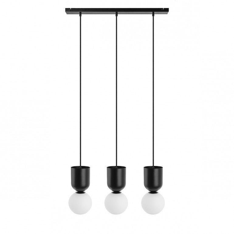 Lampa wisząca LUOTI 3L czarna Ummo