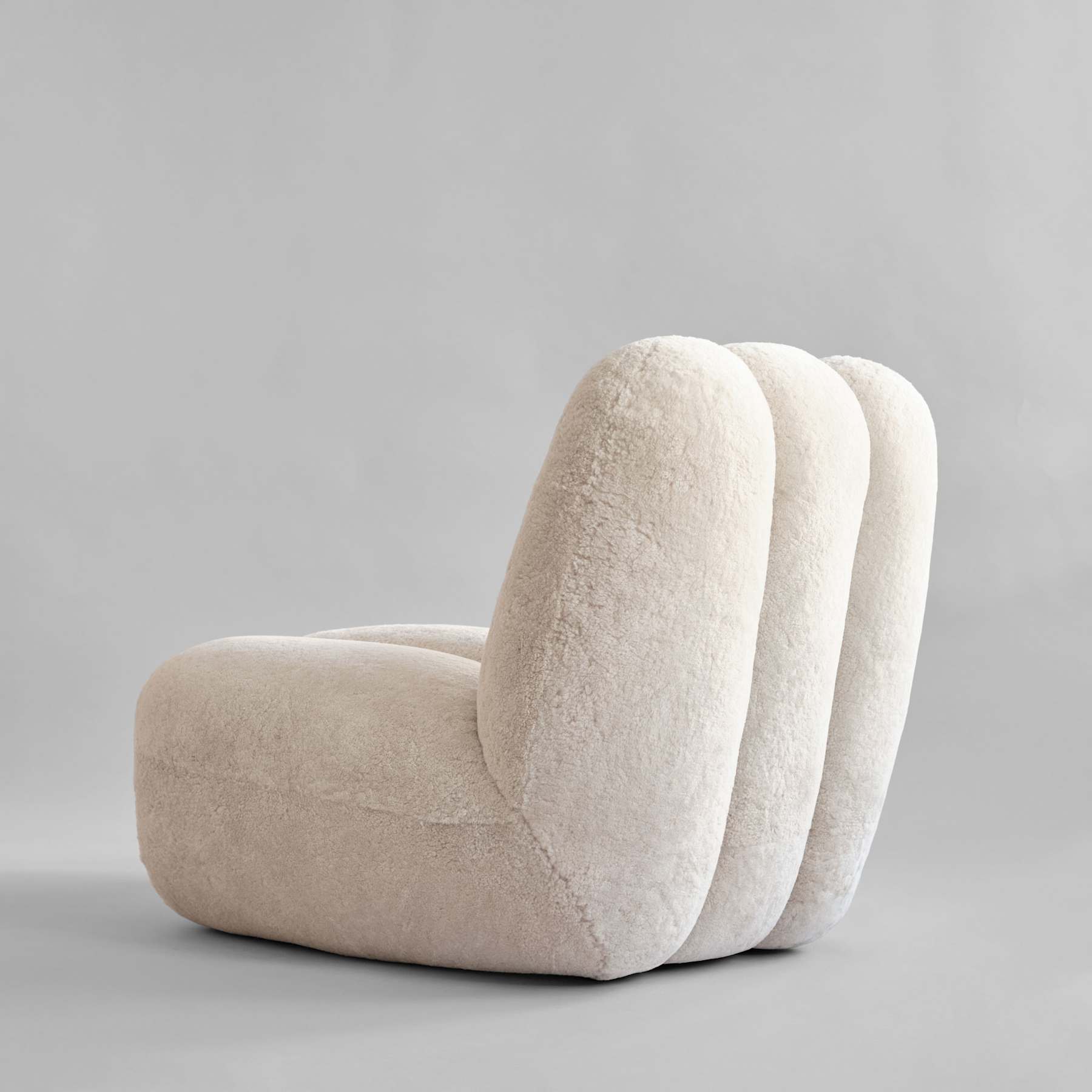 Toe chair chair sheepskin cream [klaudia]