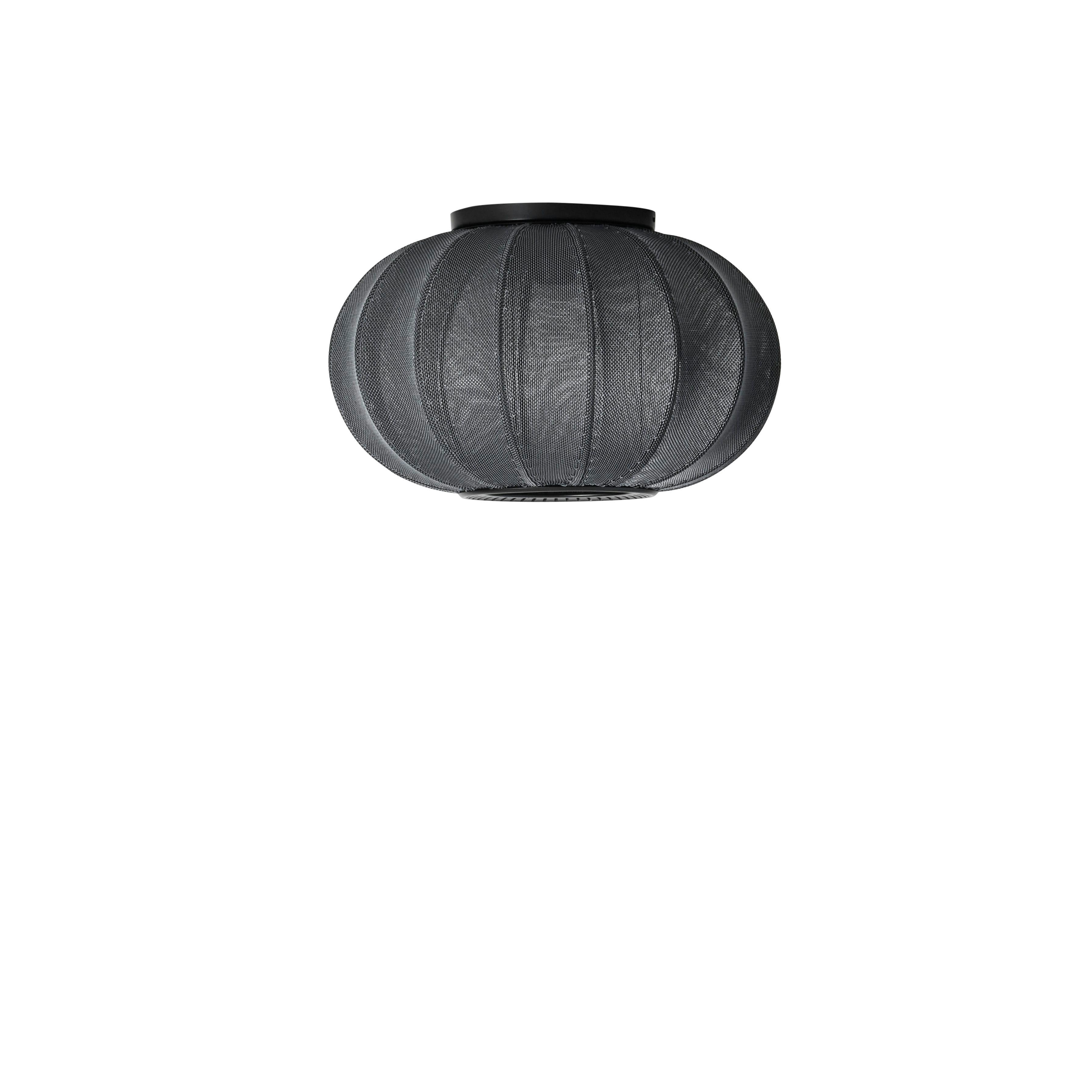 Knit-Wit Oval ceiling lamp black