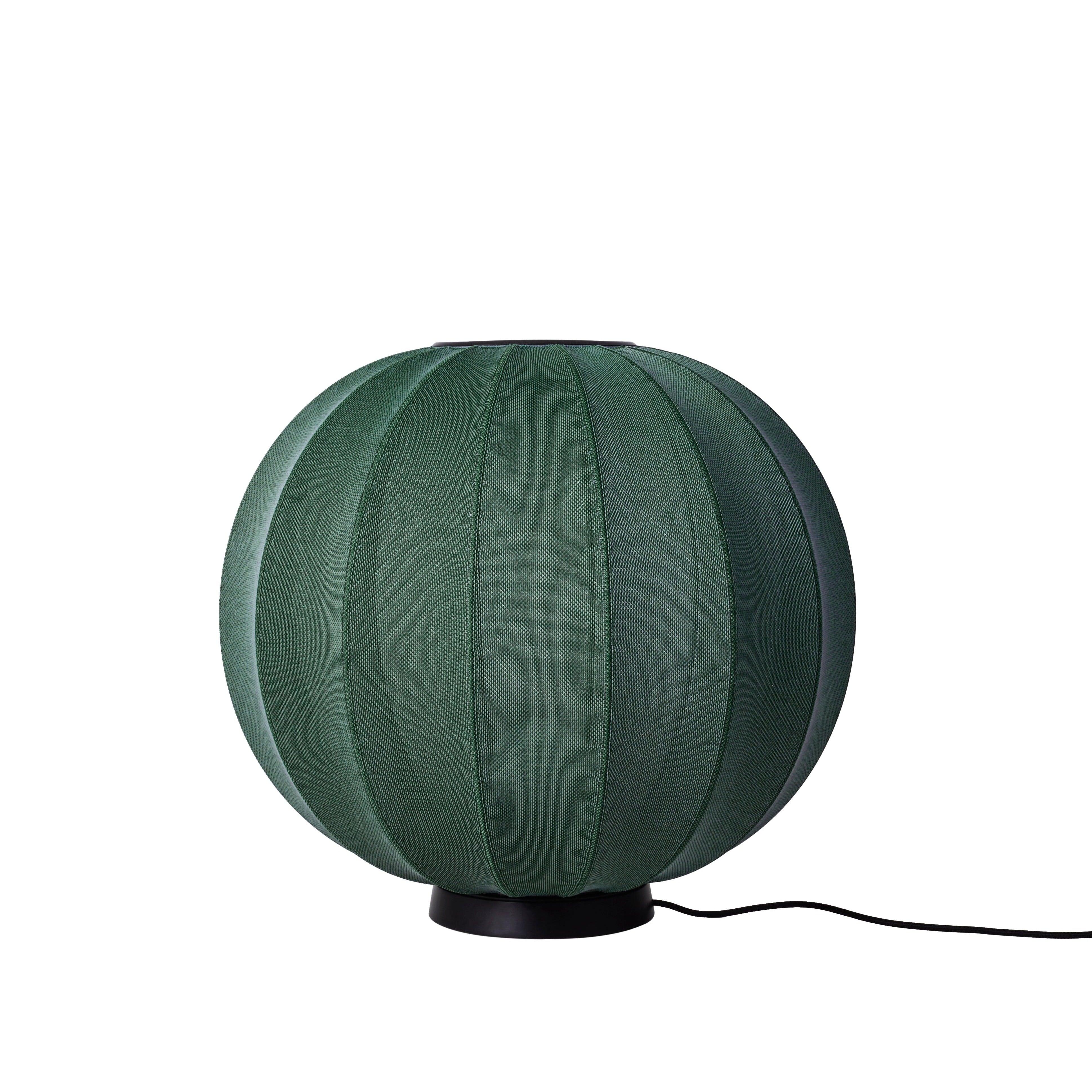 Low floor lamp Knit-Wit Level green