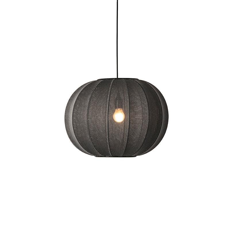Knit-Wit Round hanging lamp black