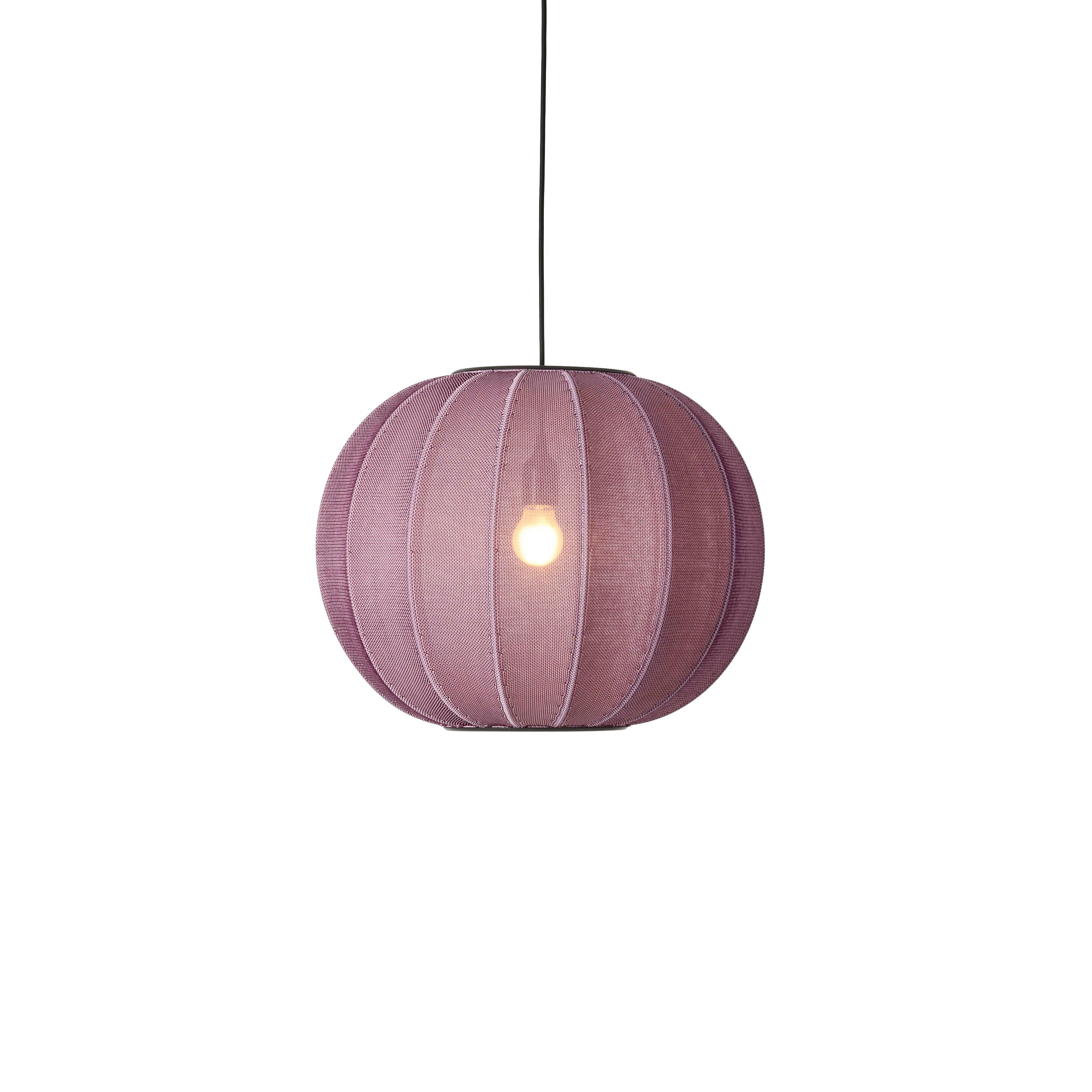Knit-Wit Burgundy hanging lamp