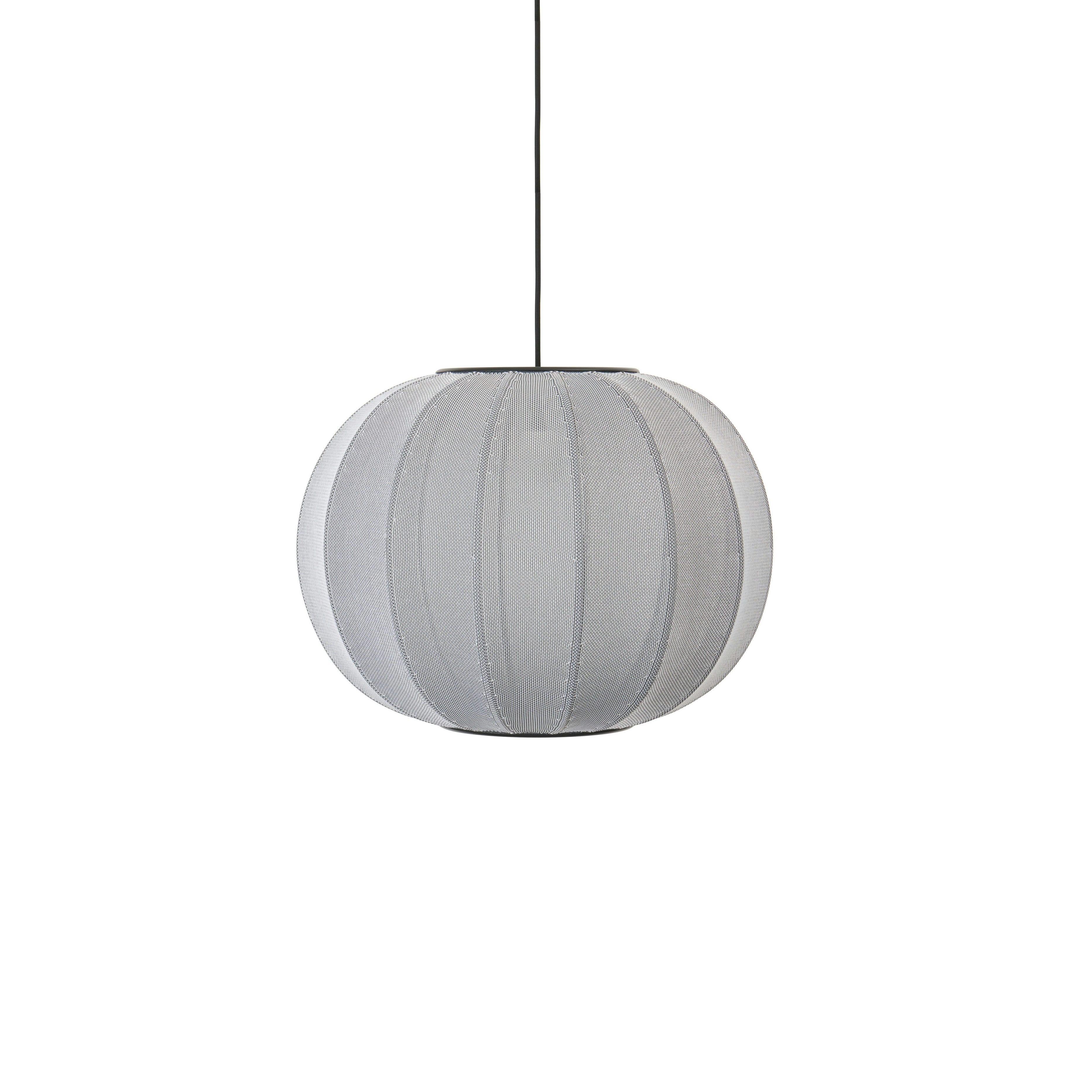 Knit-Wit Round hanging lamp gray