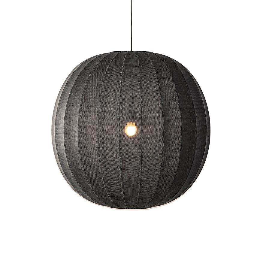 Knit-Wit Round hanging lamp black