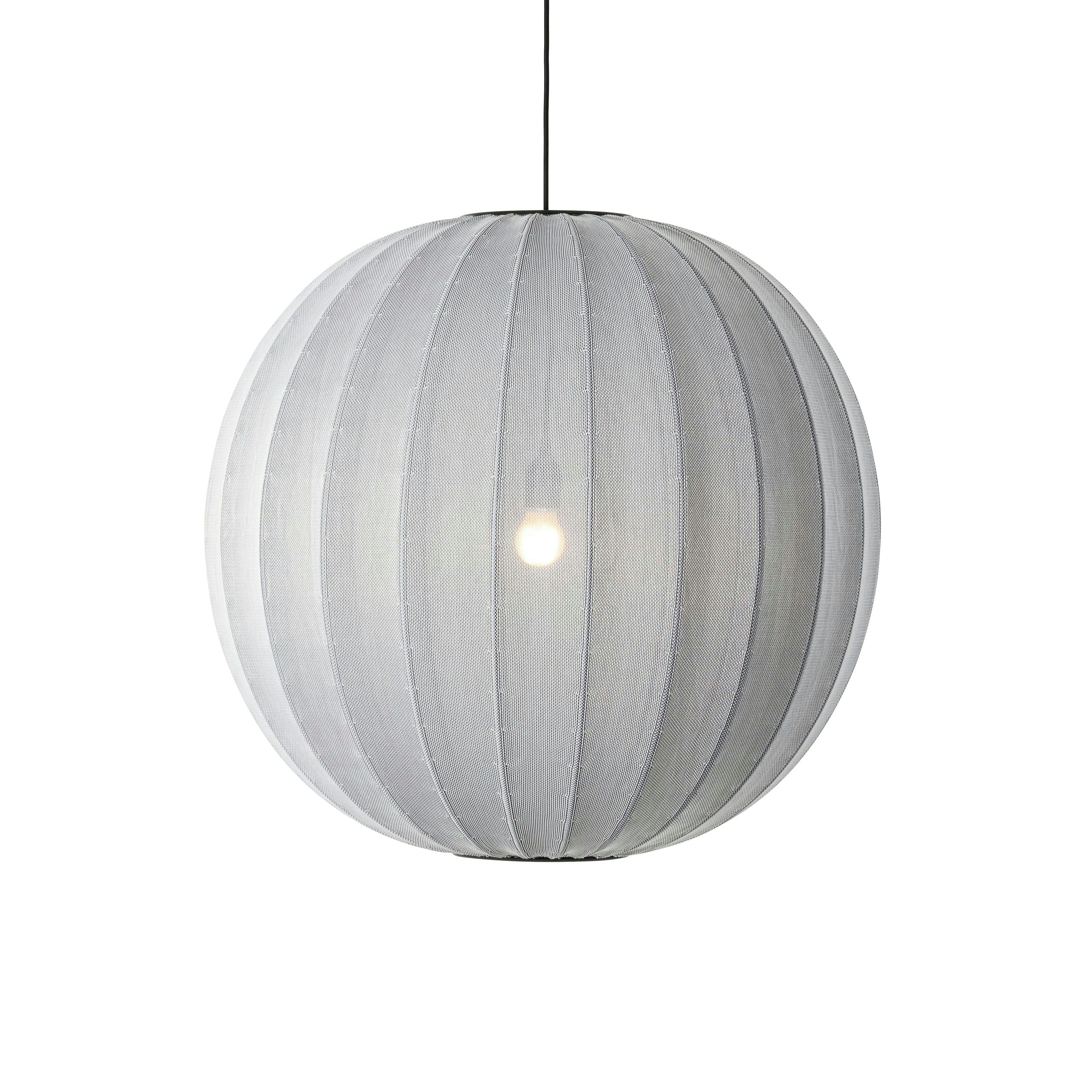 Knit-Wit Round hanging lamp gray