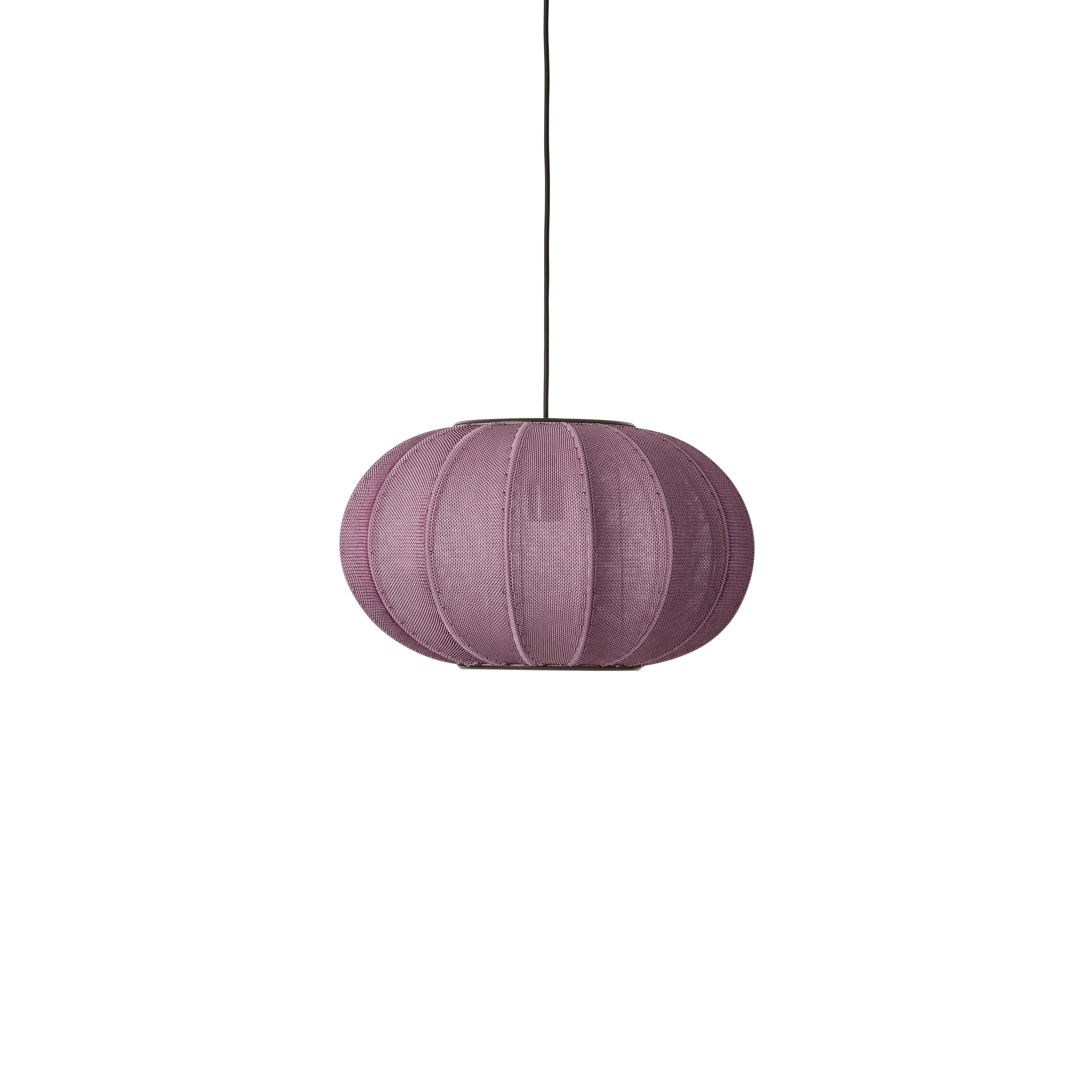 Knit-Wit Oval Burgundy hanging lamp